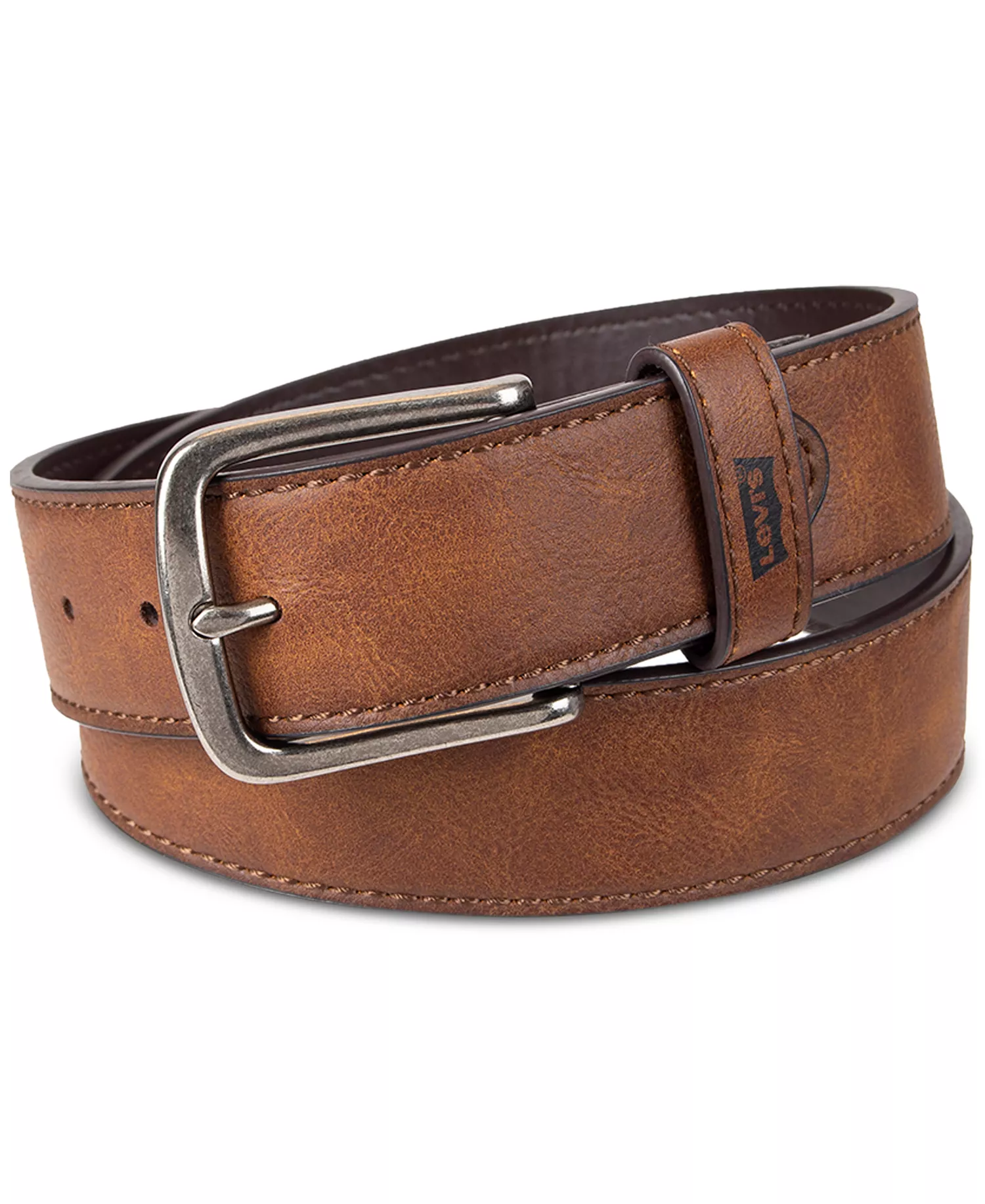Men's Harness-Buckle Belt  - Tan - L (38-40)