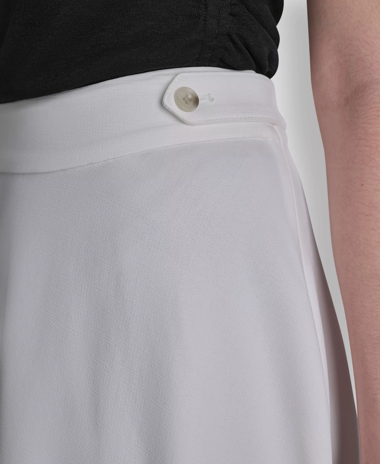 Women's Textured Maxi Skirt - Ivory - 0