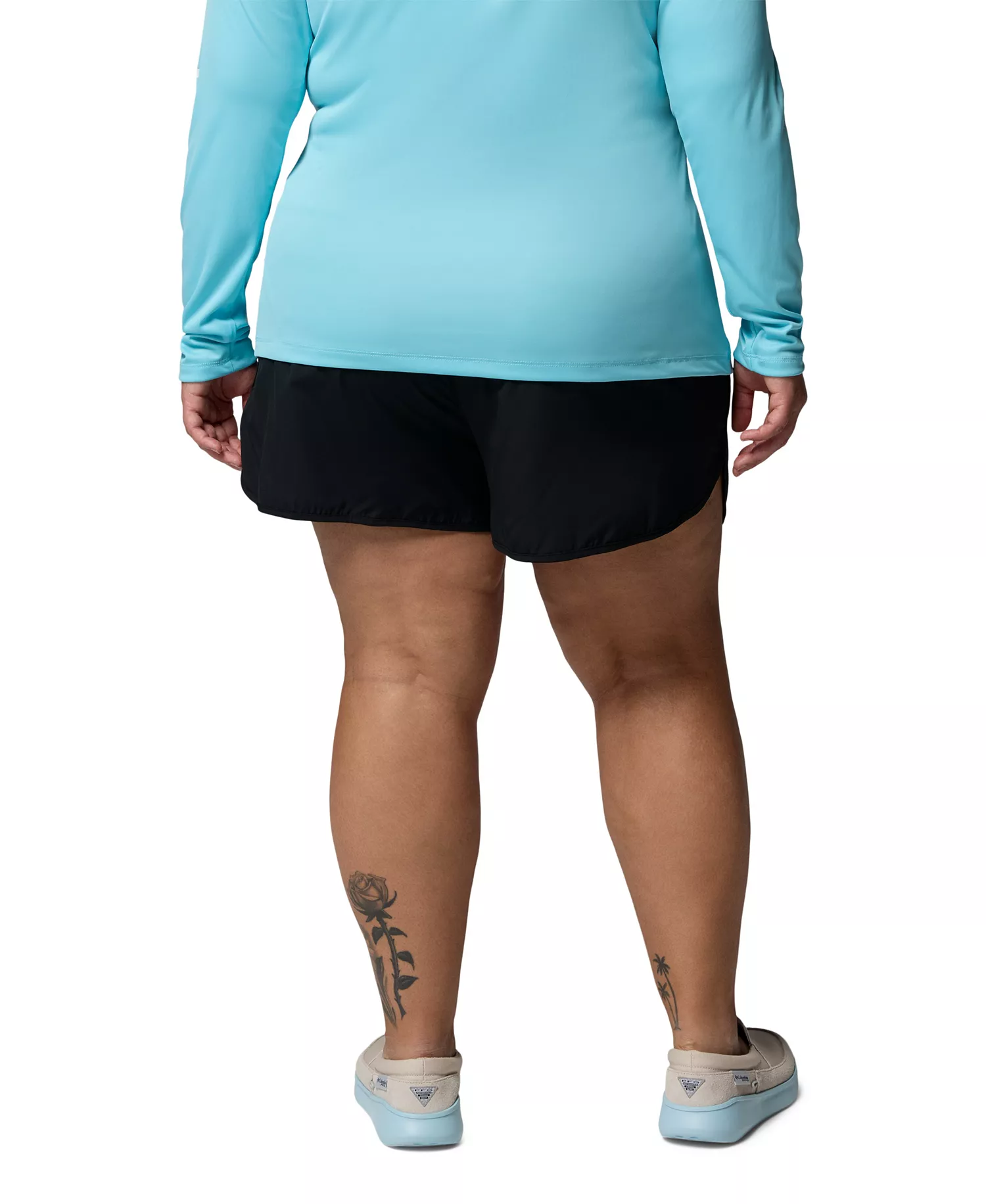 Plus Windy Bay Shorts - Black - 1X