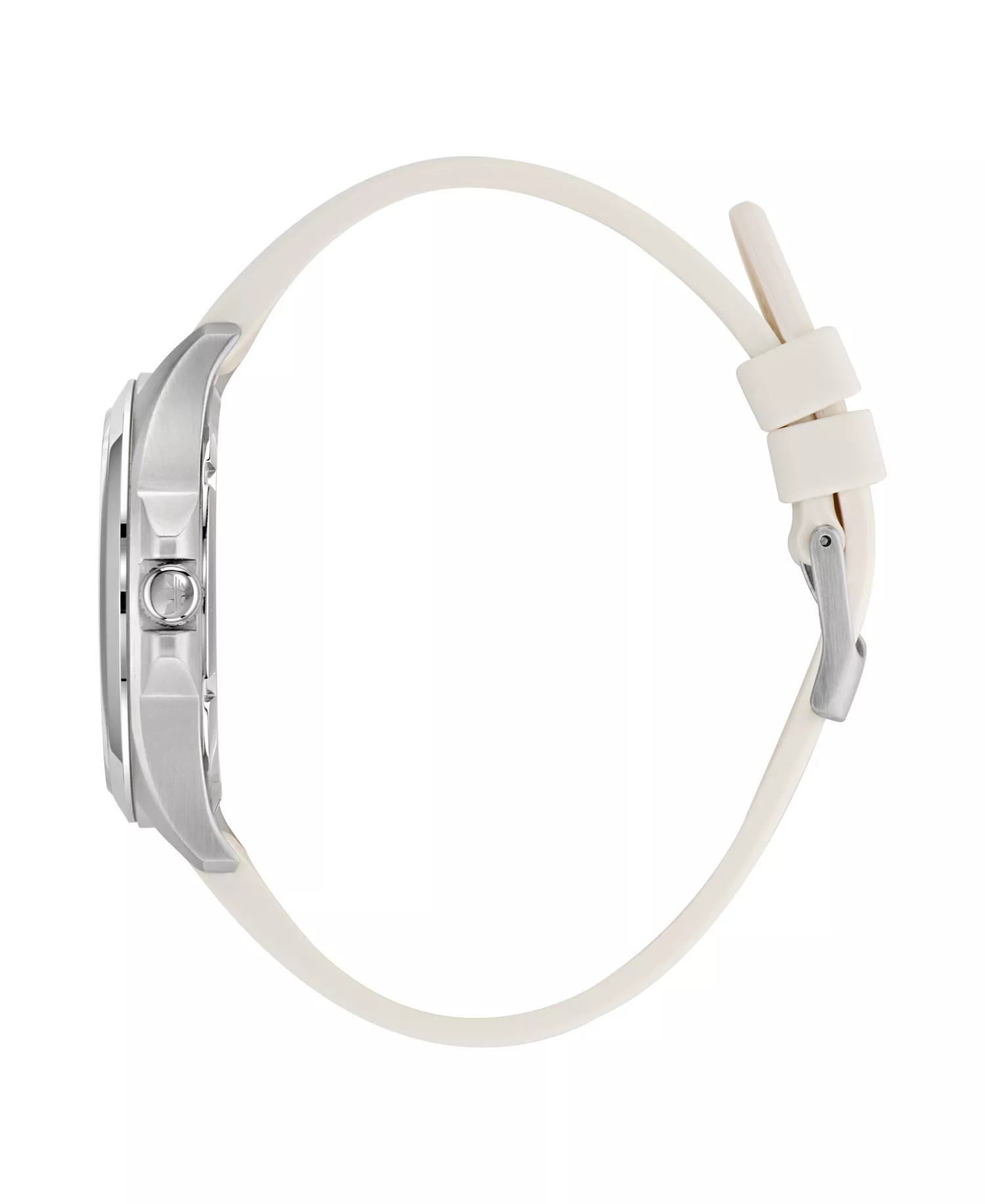 Unisex Analog White Silicone Watch, 40mm - White - No Size