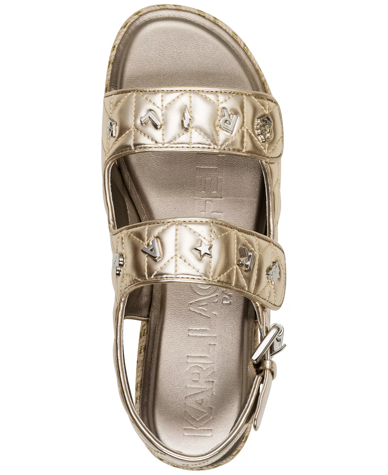 Women's Charlay Almond Toe Flat Sandals - White Gold - 5.5M