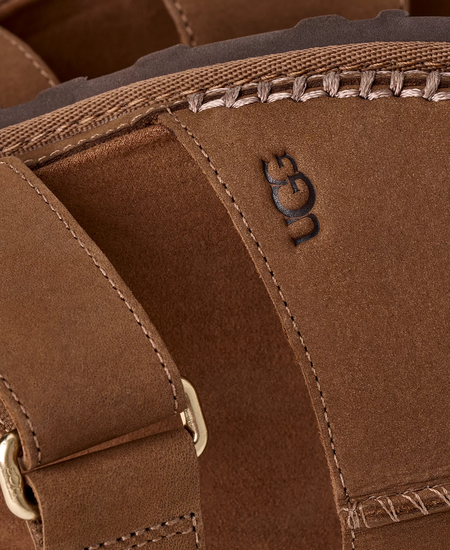 Women's GoldenGaze Slide Sandals - Dark Chestnut - 10M