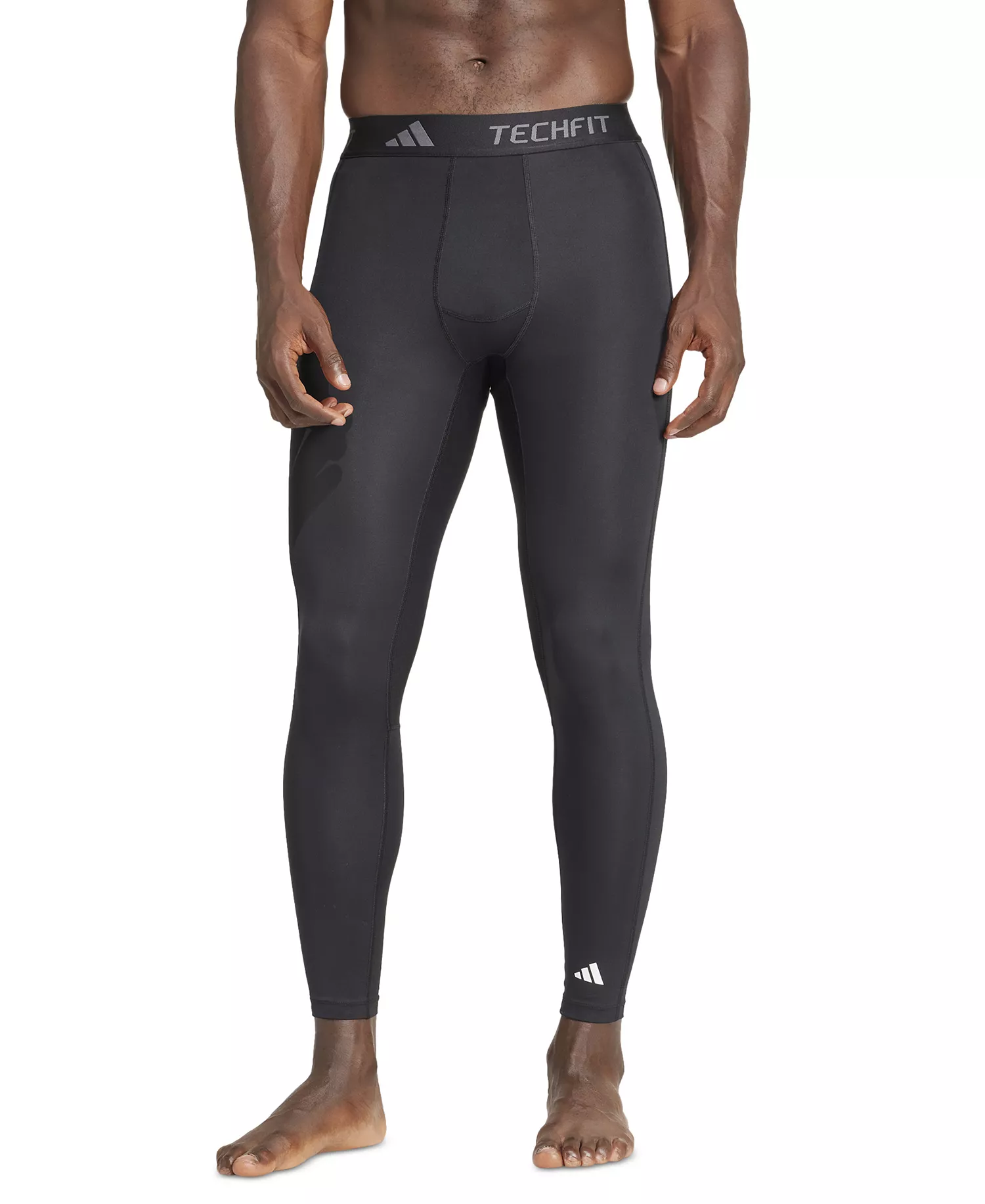 Men's Tech-Fit TF Long Compression Tights - Black - 2XL