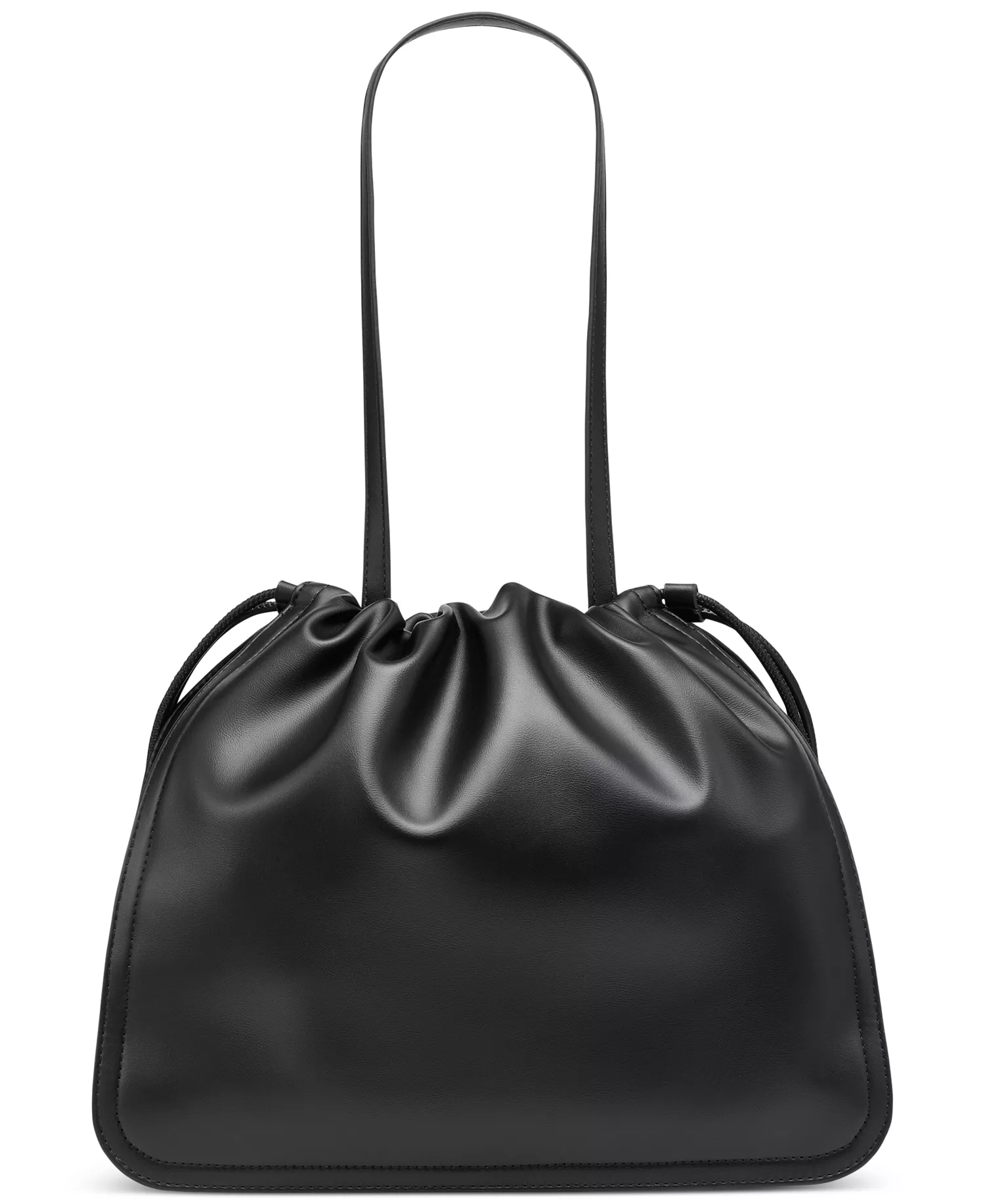 Halle Drawstring Tote - Black/silver - NO SIZE