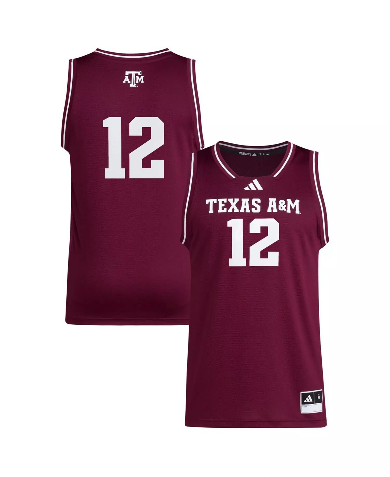 Men's 12 Maroon Texas A M Aggies Replica Swingman Jersey - Maroon - 2XL