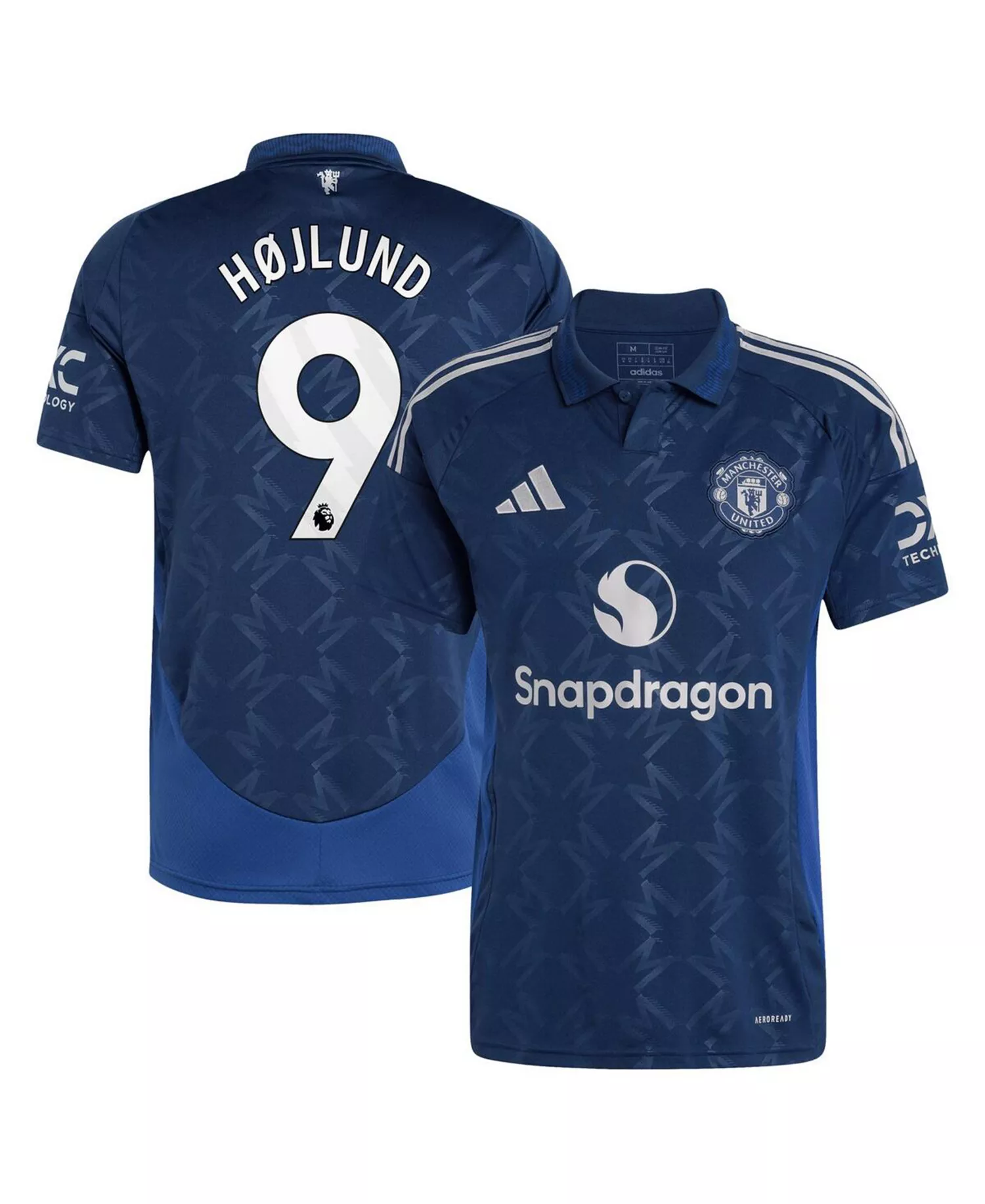 Men's Rasmus Højlund Navy Manchester United 2024/25 Away Replica Player Jersey - Navy - M