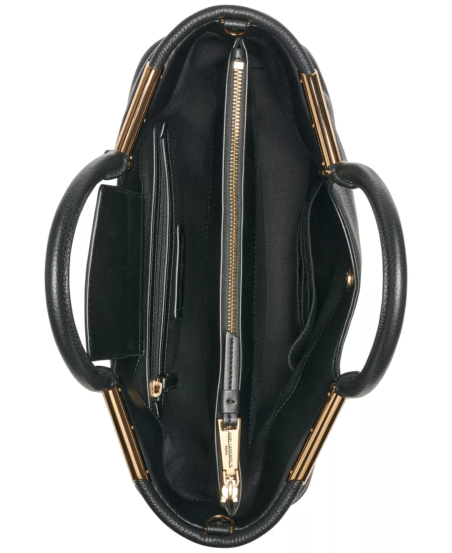Valerie Satchel Bag  - Black/gold - NO SIZE
