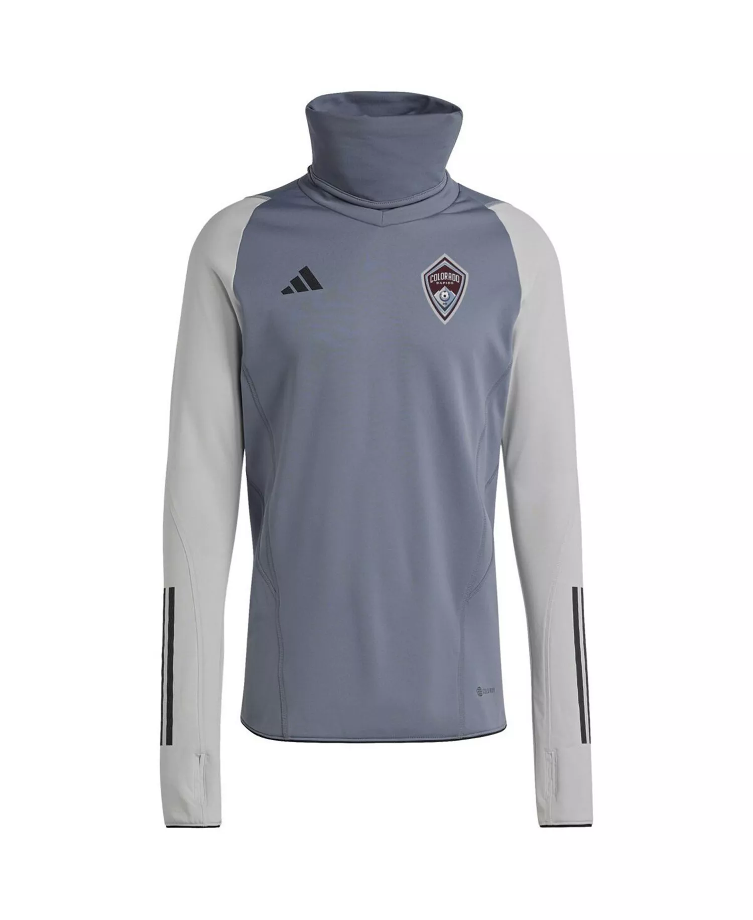 Men's Gray Colorado Rapids Warm Raglan COLD.RDY Top - Gray - 2XL