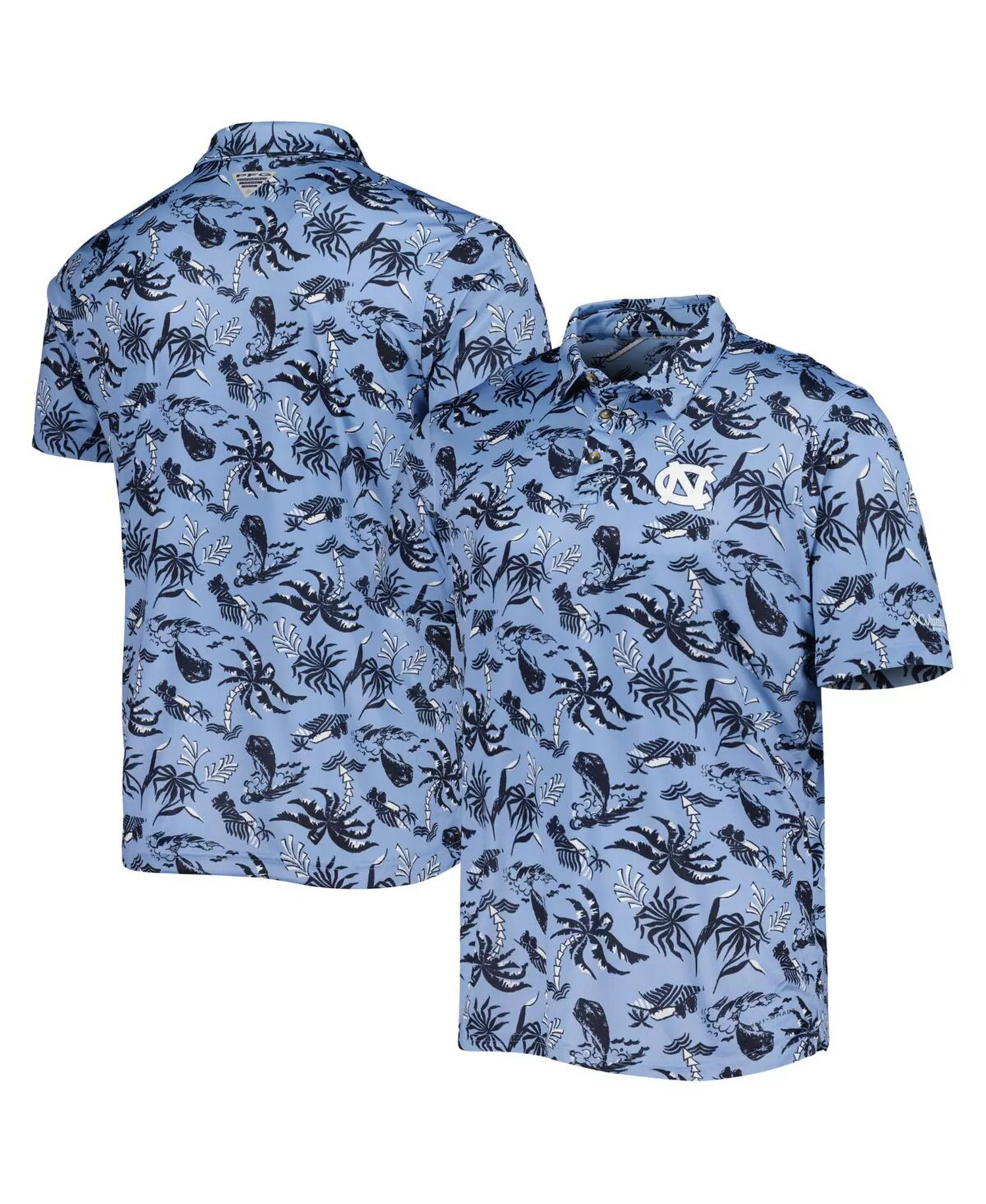Men's Carolina Blue North Carolina Tar Heels Super Terminal Tackle Omni-Shade Polo Shirt - Blue - L