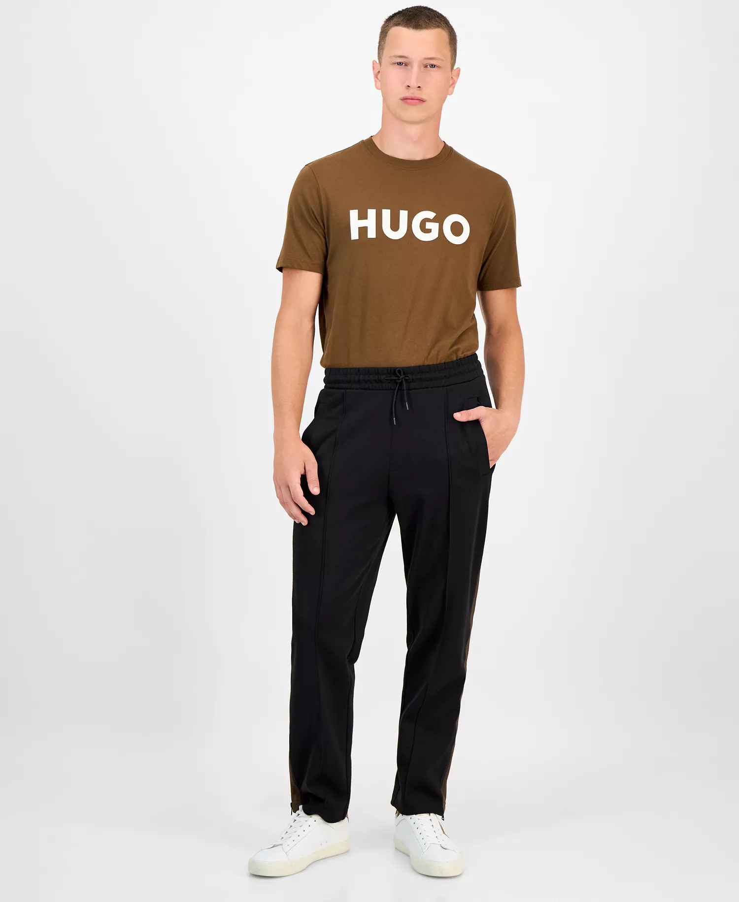 Hugo Boss Men's Derwent Relaxed Fit Track Pants - Black - S