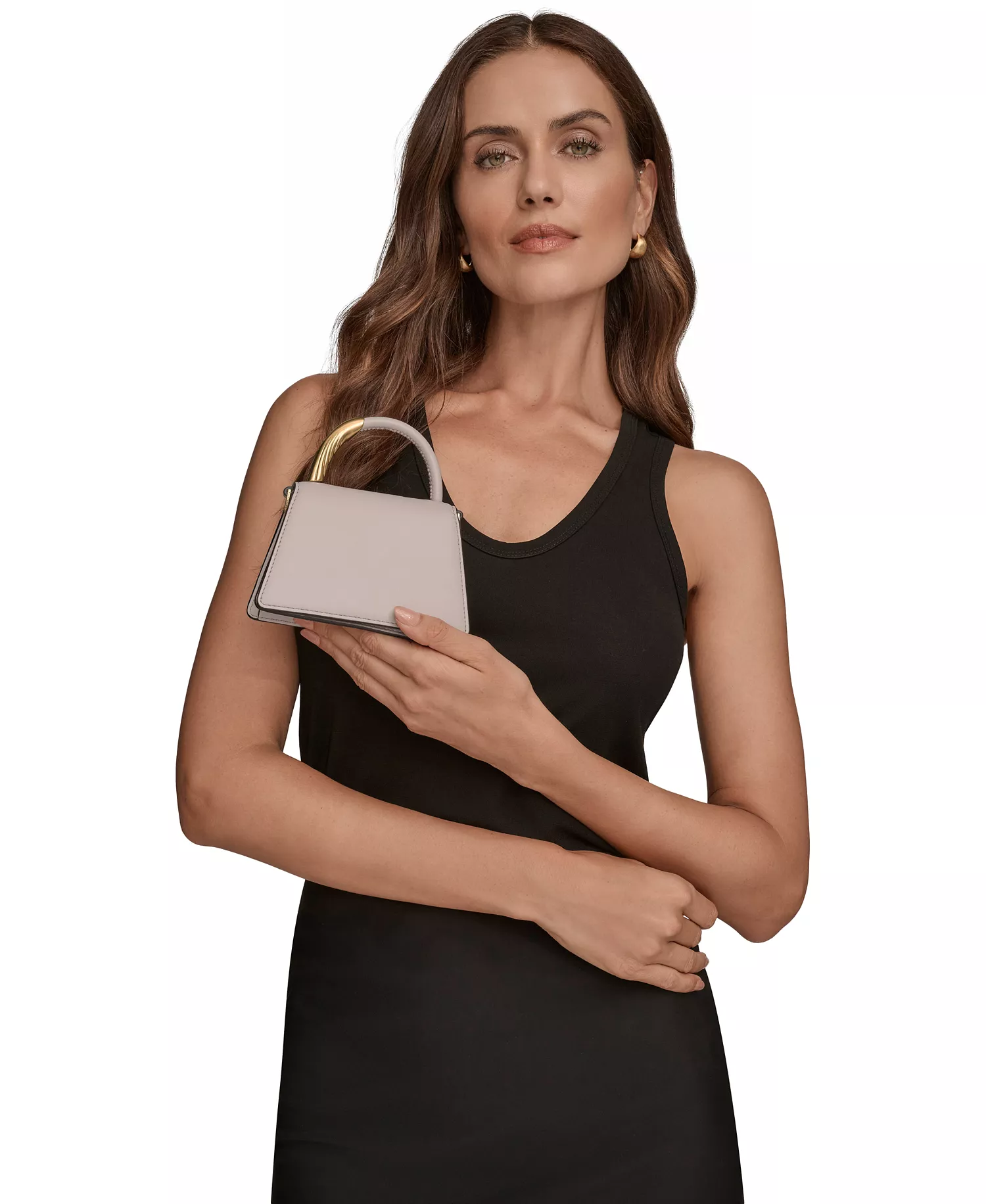 Women's Tulle Mini Crossbody Bag - Black/gold - NO SIZE