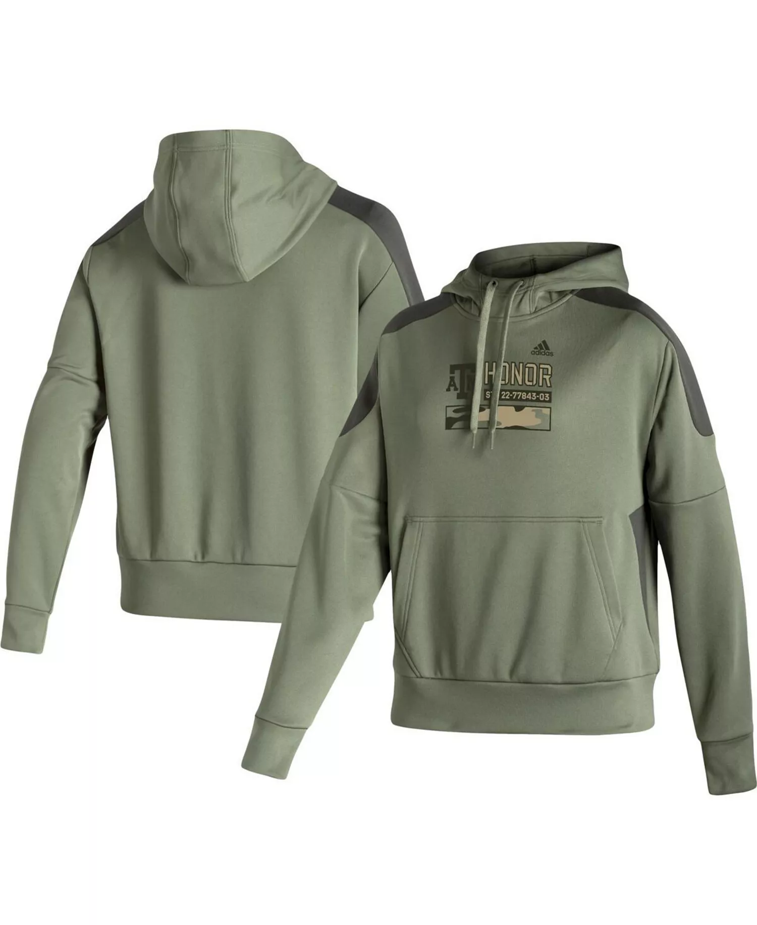 Women's Olive Texas A&M Aggies Salute to Service Military-Inspired Appreciation Pullover Hoodie - Olive - M