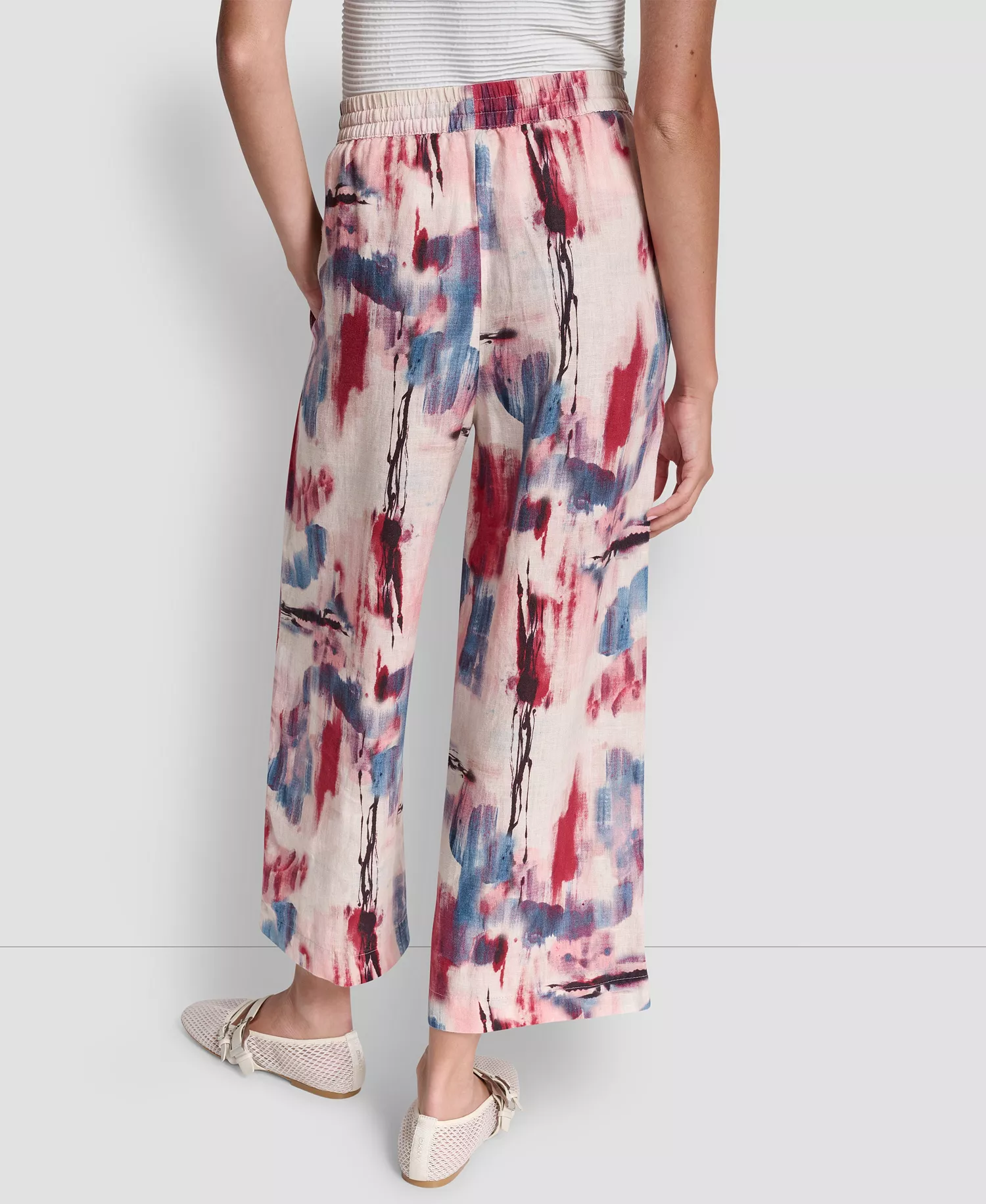 Women's Mid Rise Printed Pants - Urban Bloom - L
