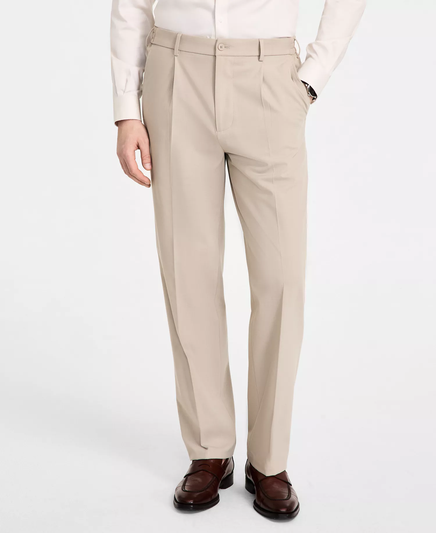 Men's Modern-Fit Dress Pants  - Tan - 30 - 30