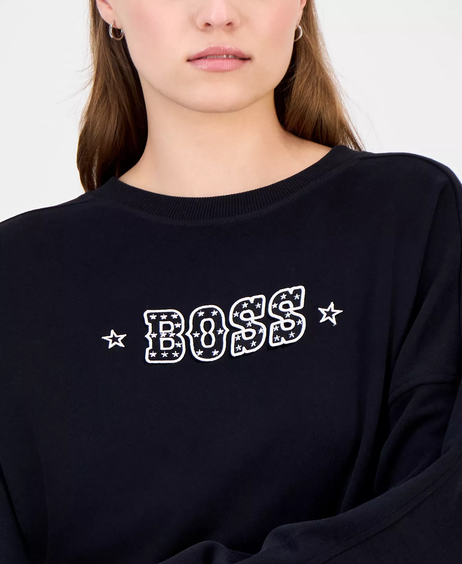 Women's Star Logo Sweatshirt - Black - S