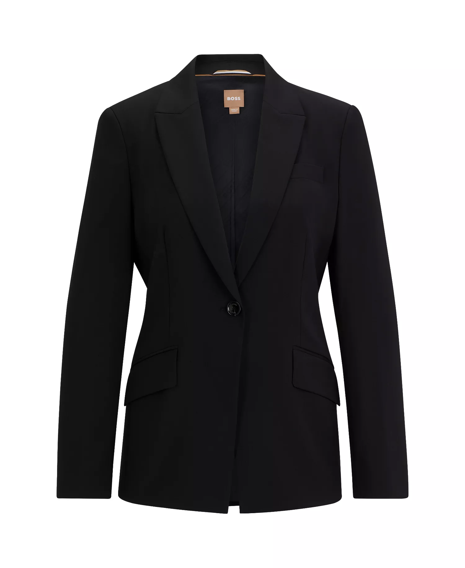 Women's Slit Cuff Regular-Fit Jacket - Black - 0
