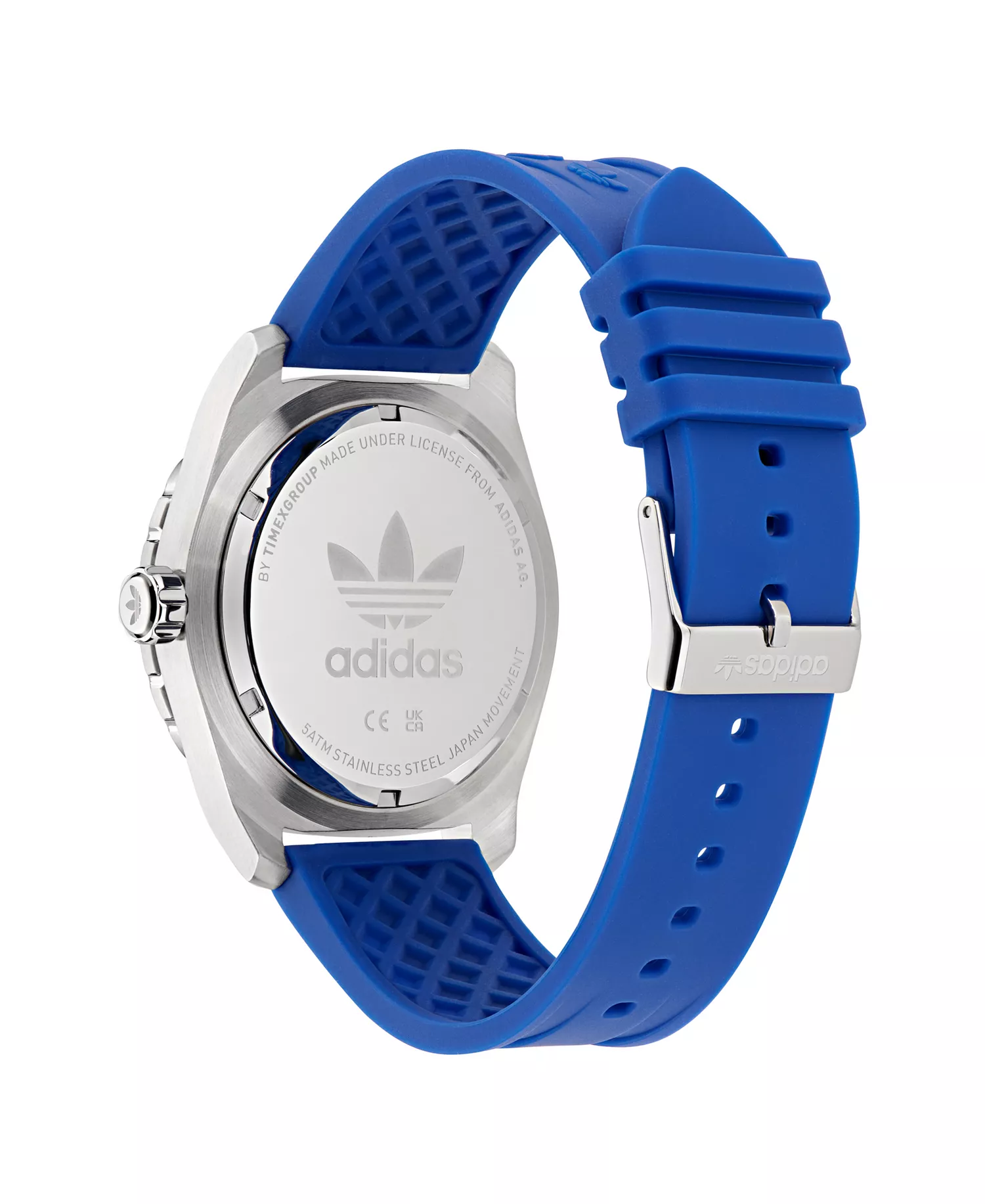 Unisex Analog Blue Silicone Watch, 44mm - Blue - No Size