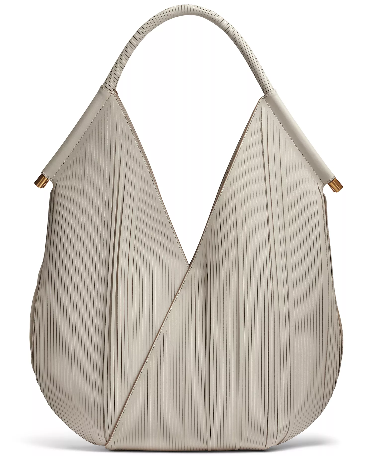 Baldwin Large Laser-cut Shoulder Bag - Sand - NO SIZE