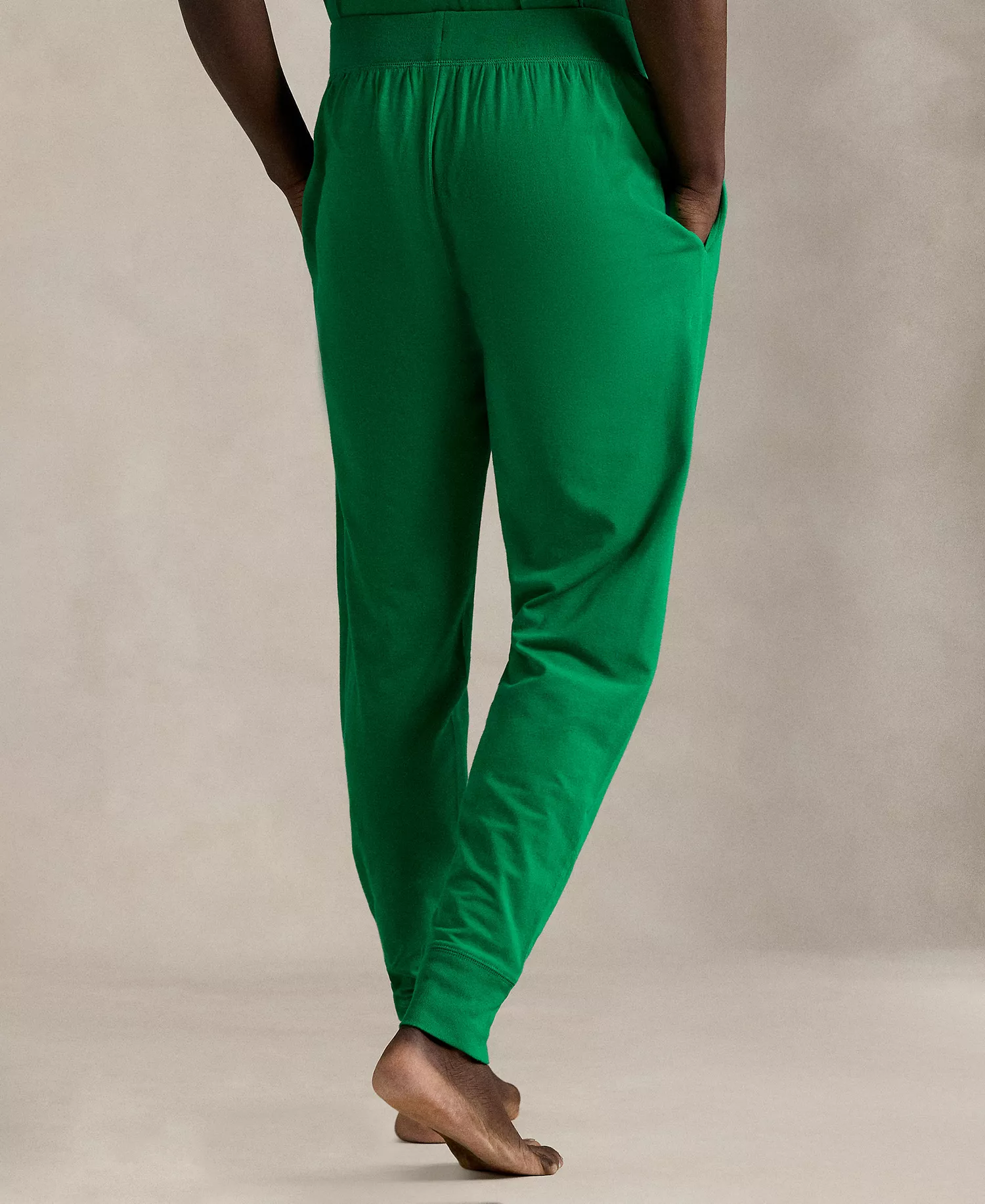 Men's Regular-Fit Pajama Jogger Pants - Billiard/White Logo - L