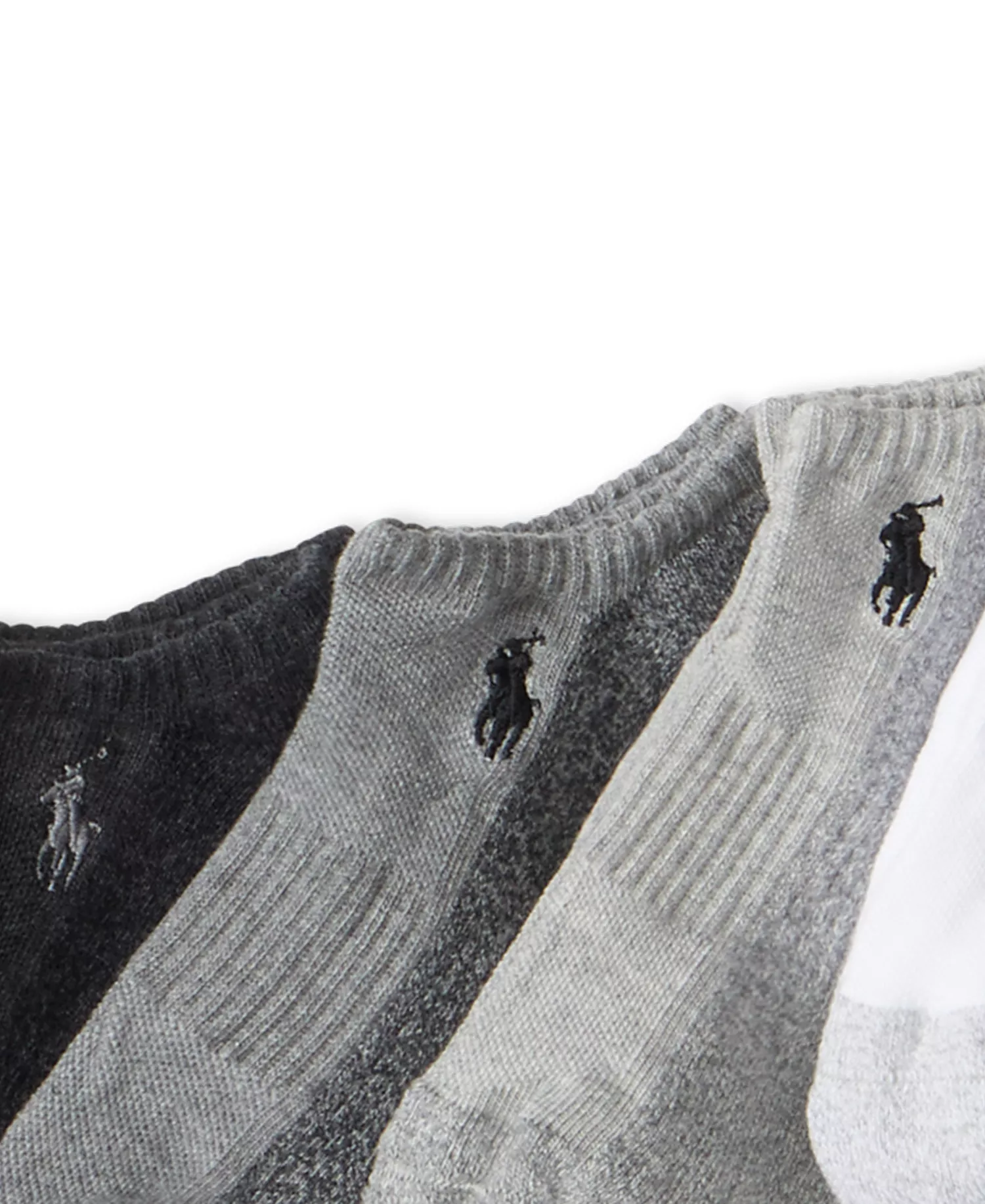 Men's 6-Pack Performance Low Cut Sock Set - Black/Charcoal/Gray/Off white/White - 7-12