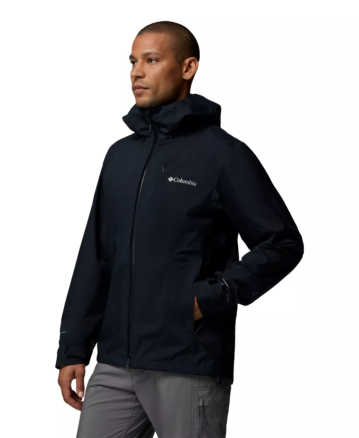 Men's Trailborne Hooded Jacket - Black - L