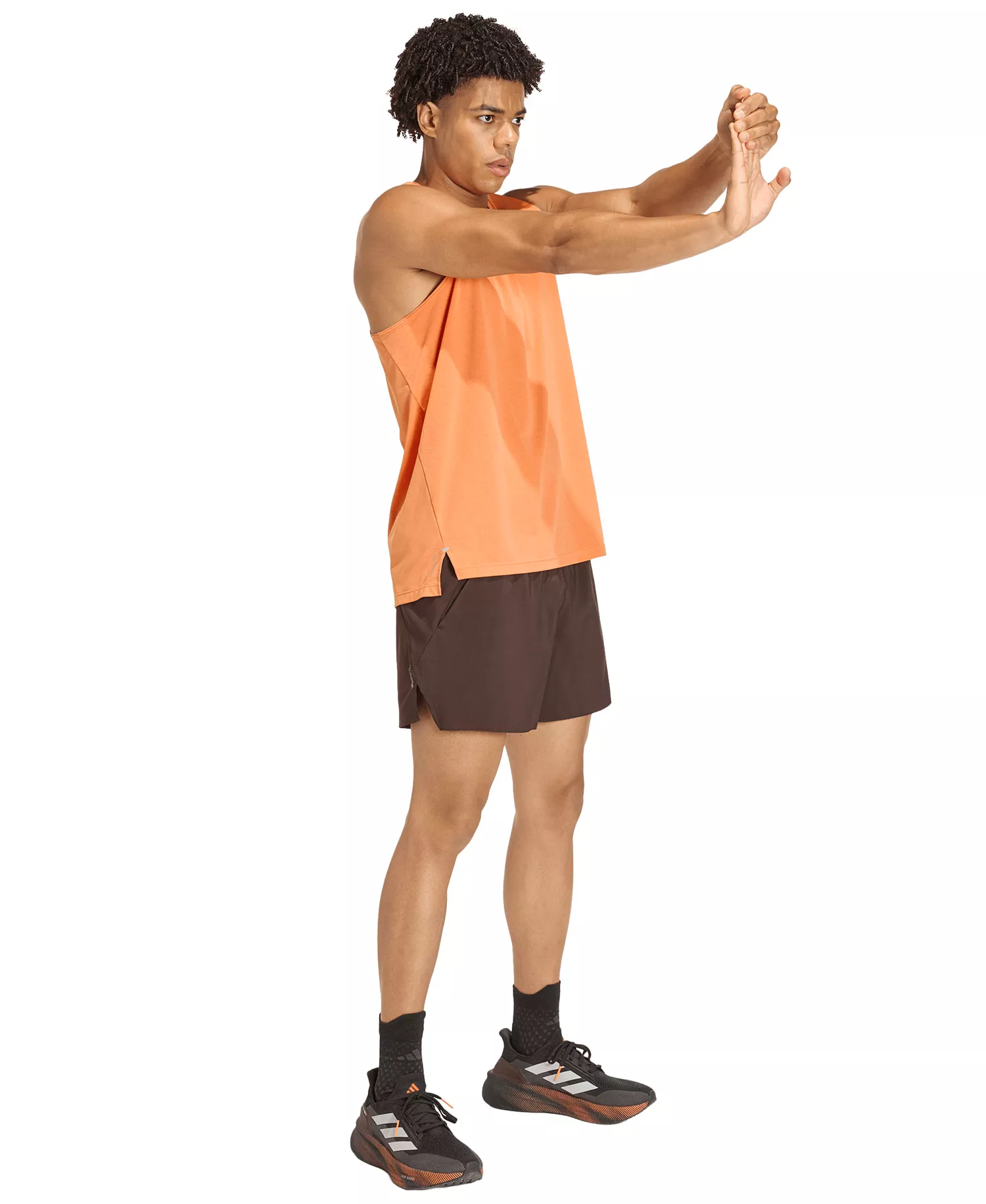 adi365 Men's Running Iconic Shorts - Aurora Coffee - L