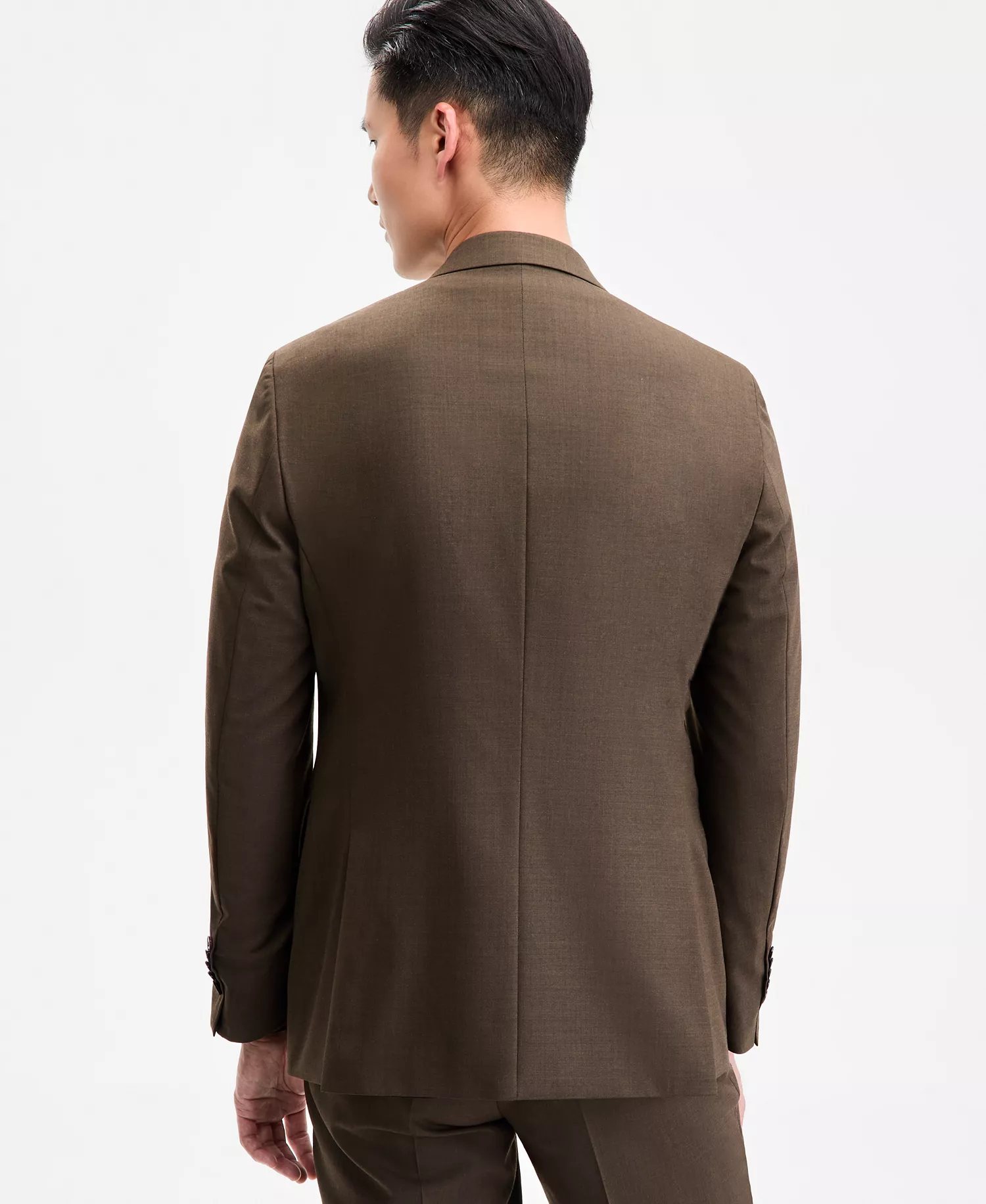 Men's Modern-Fit Solid Suit Jacket - Brown - 36R