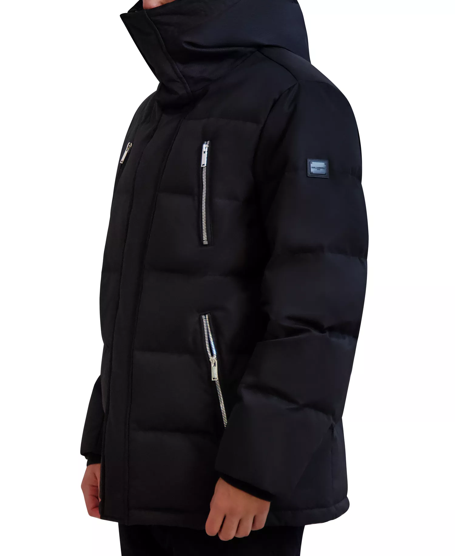 Men's Heavyweight Quilted Parka - Black - 2XL