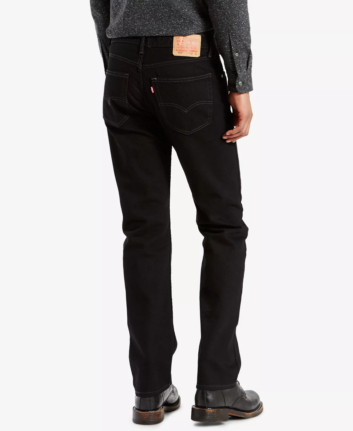 Men's 505™ Non-Stretch Regular Fit Jeans - Black - 29 - 29