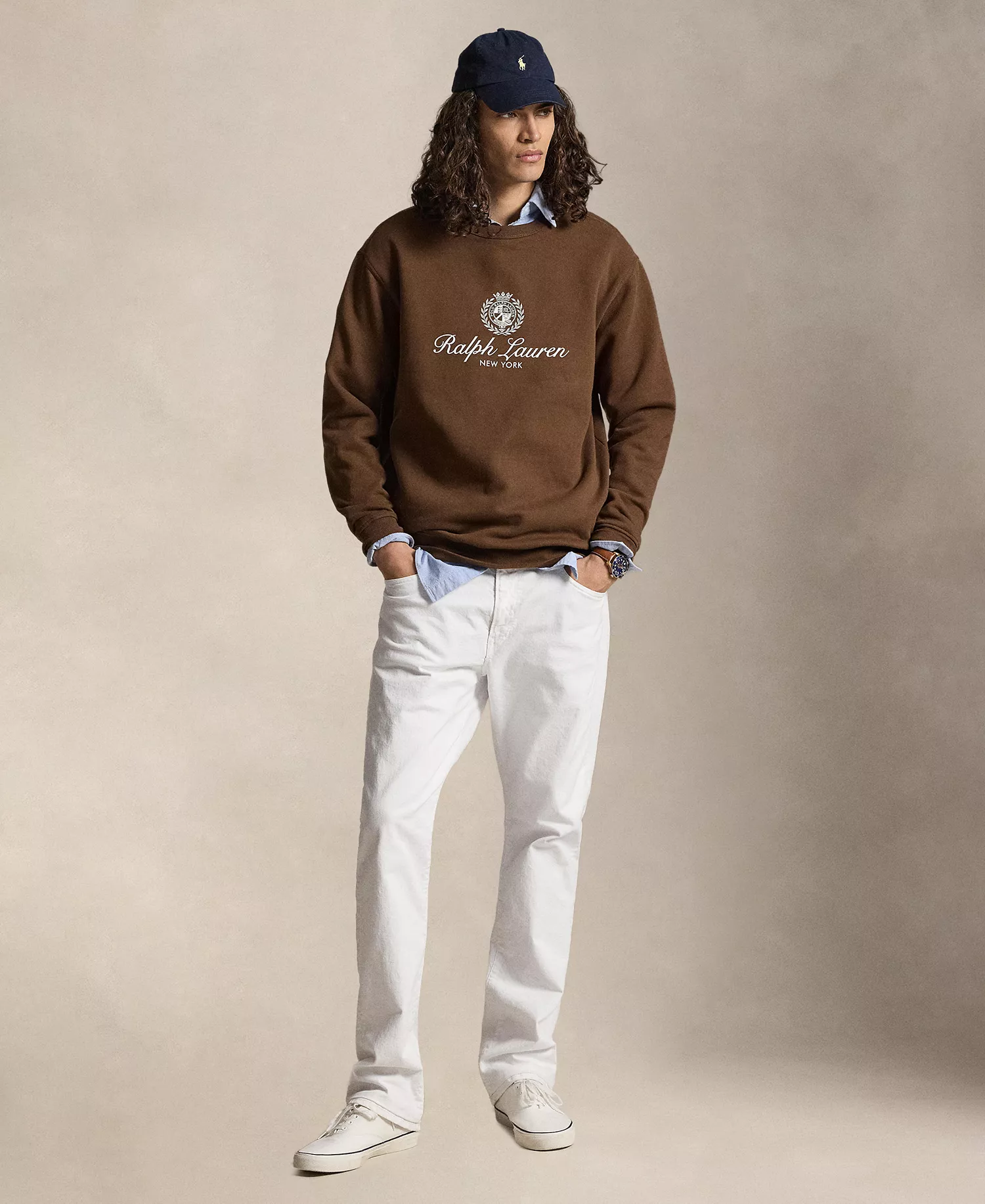 Men's Big & Tall Graphic Fleece Sweatshirt - Branch Brown - 2LT