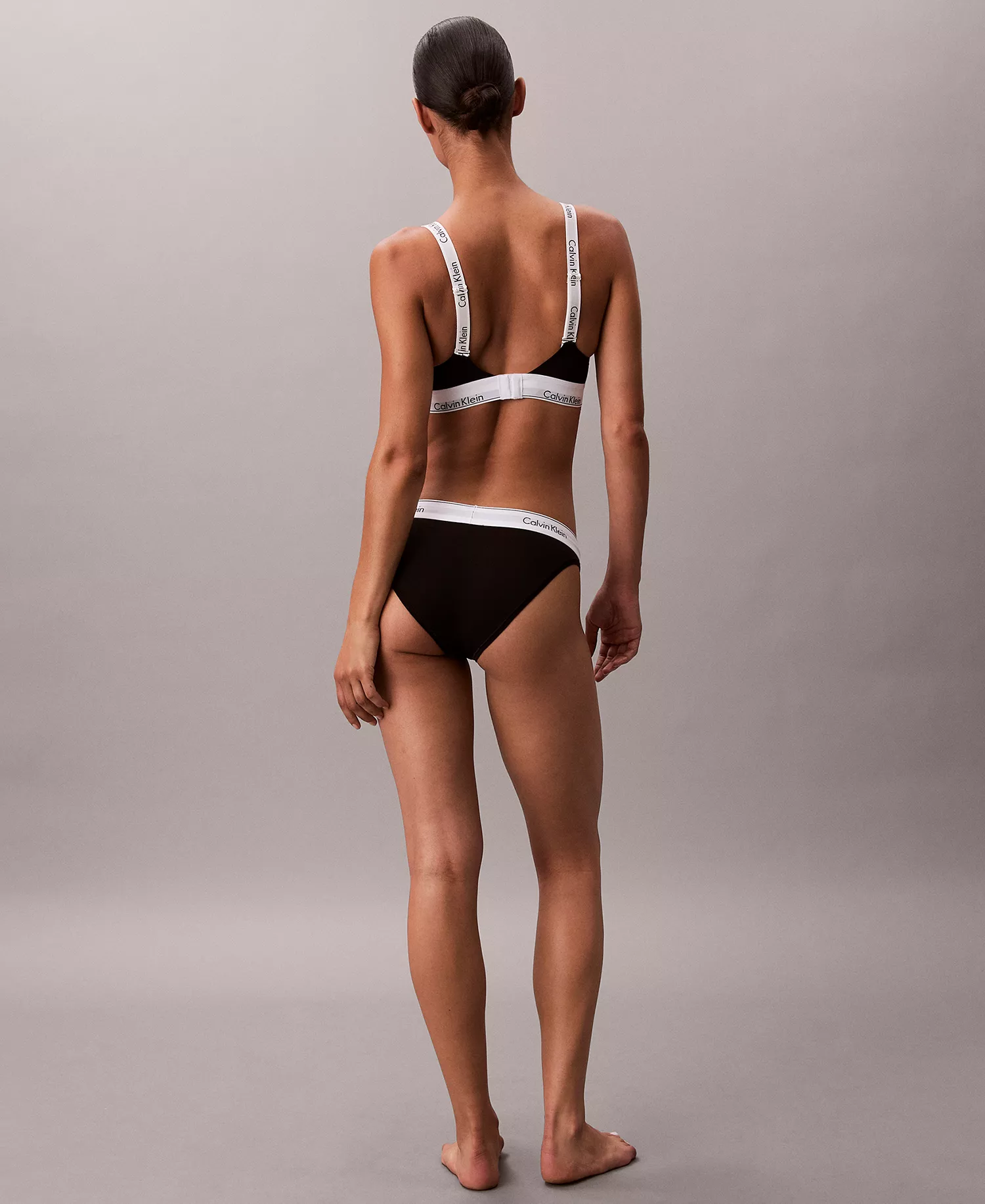 Women's Icon Cotton Lightly Lined Full Coverage Bralette QF8504 - Black - L