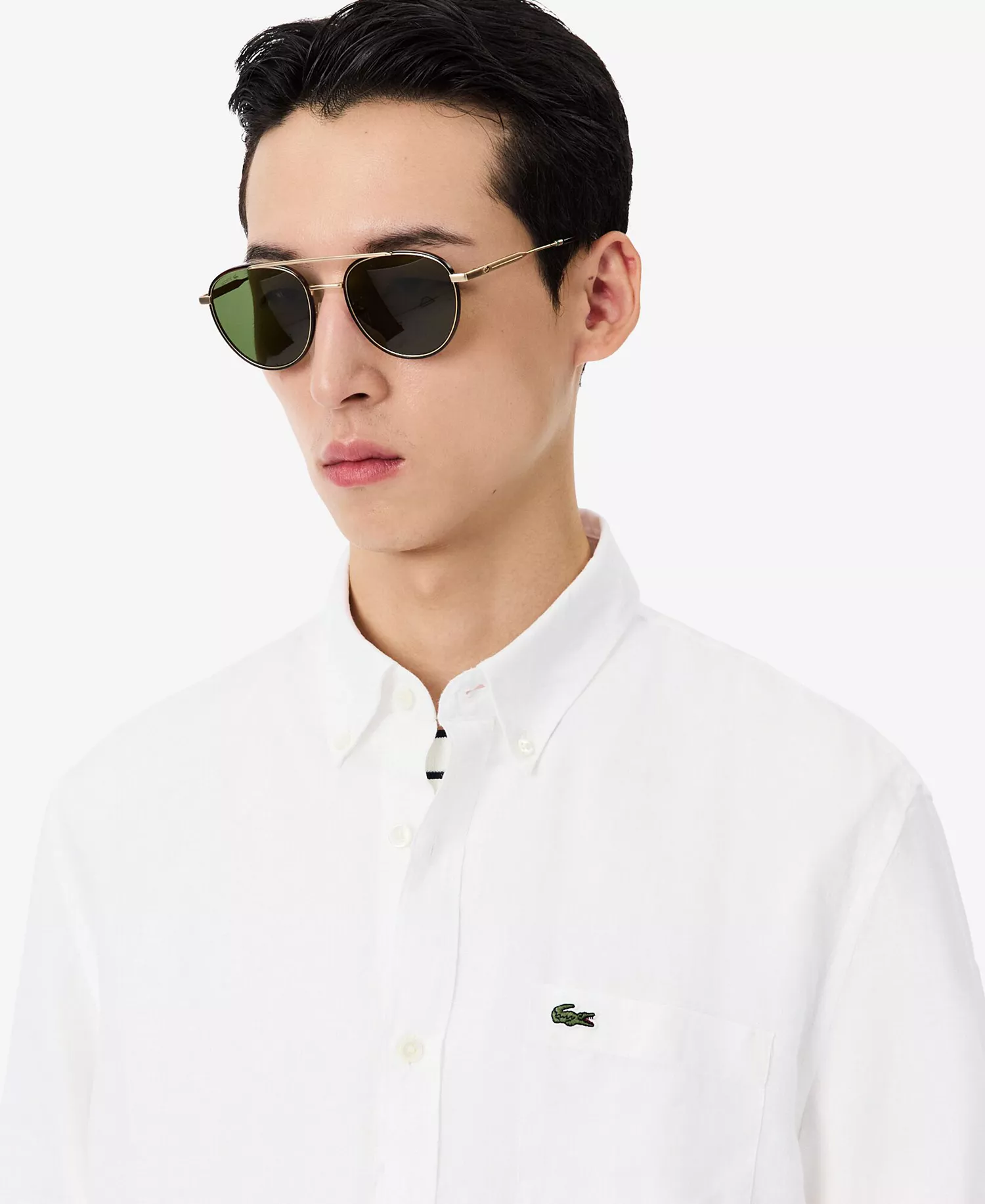 Men's Regular-Fit Long-Sleeve Shirt - 001 White - 2XL