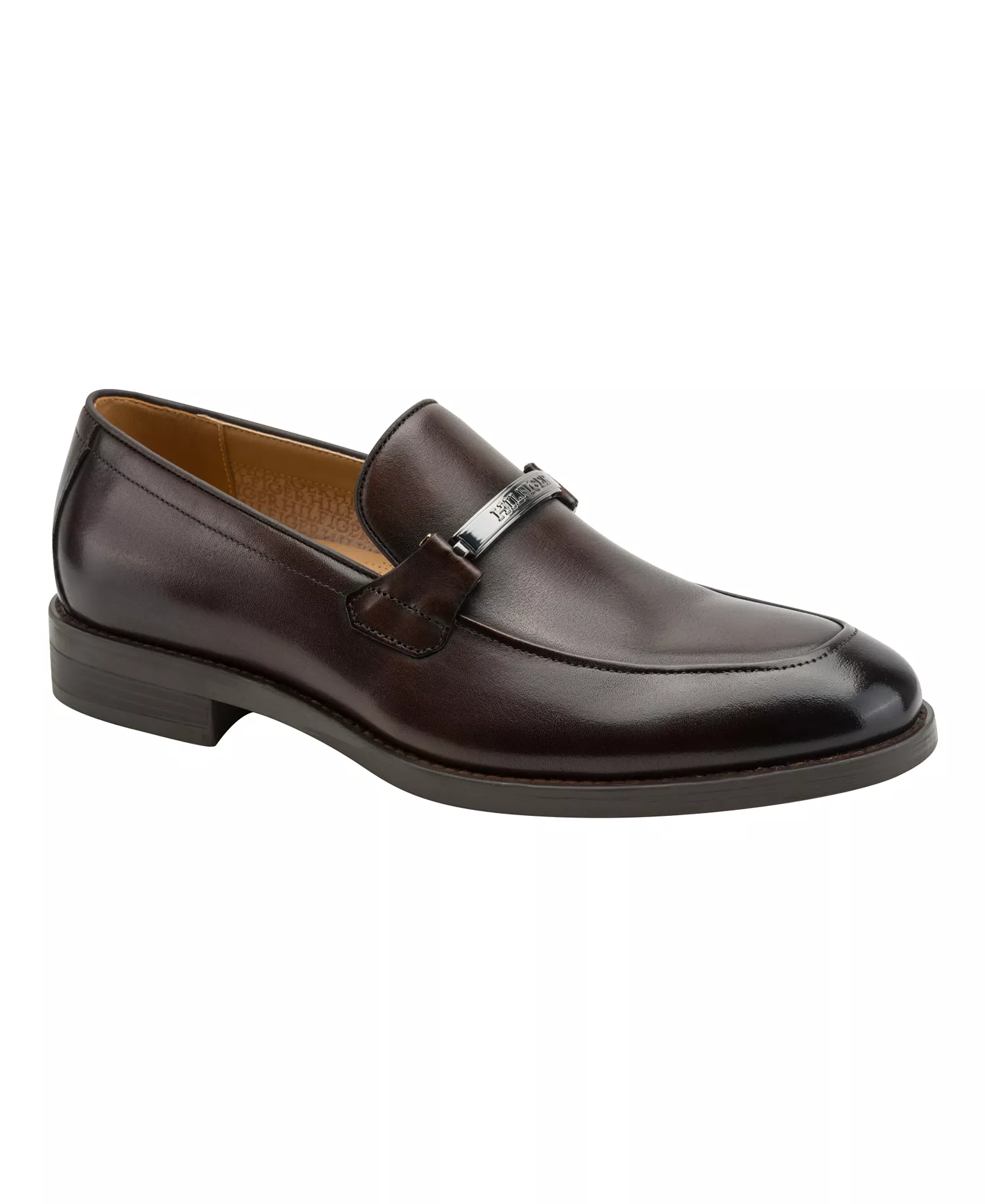 Men's Caydin Leather Dress Loafers - Brown Leather - 10