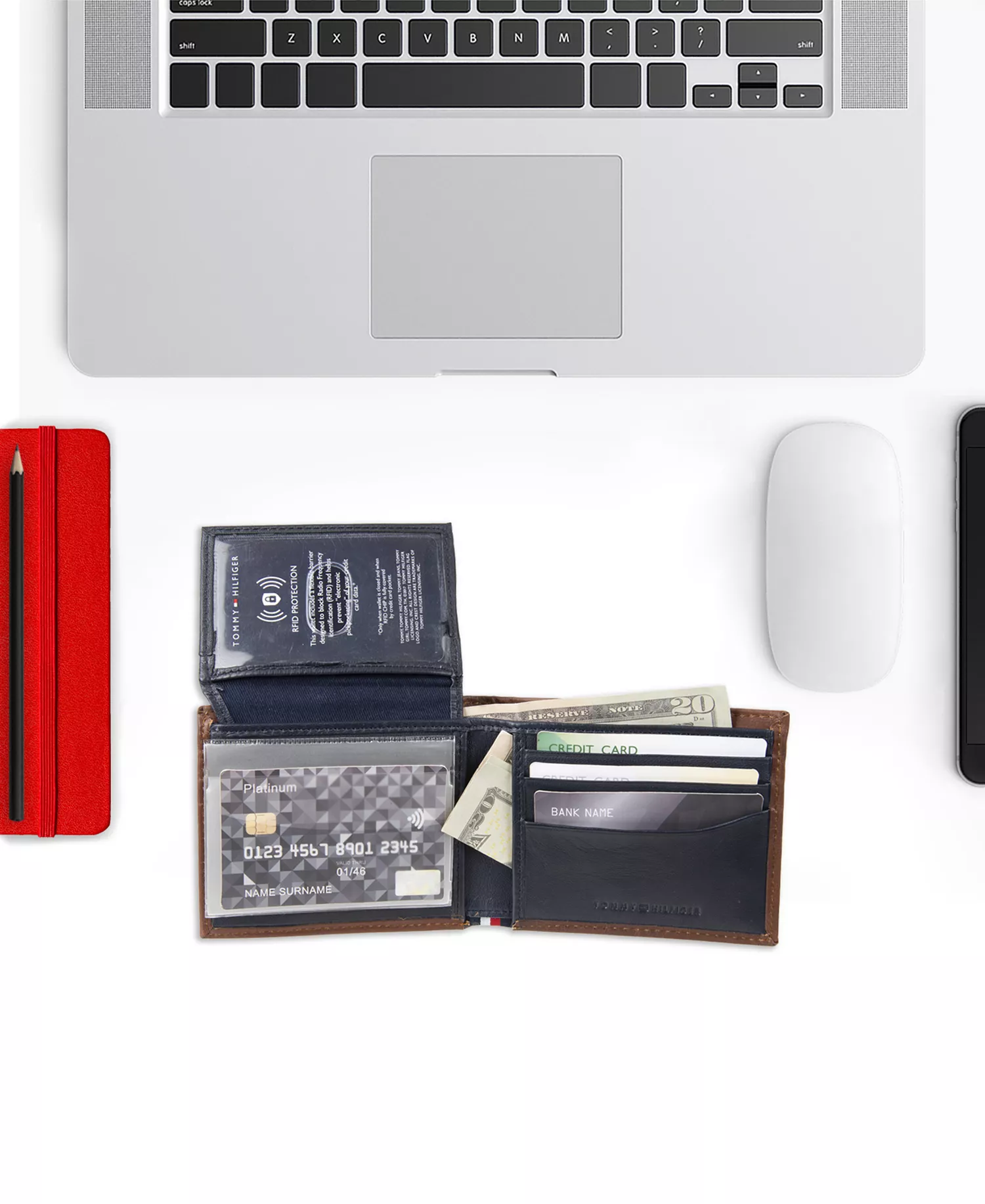 Men's Walt Leather RFID Bifold Wallet