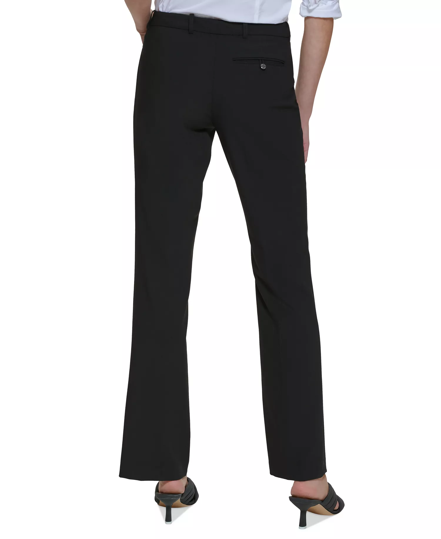 Women's Modern Fit Trousers, Regular & Petite - Black - 0