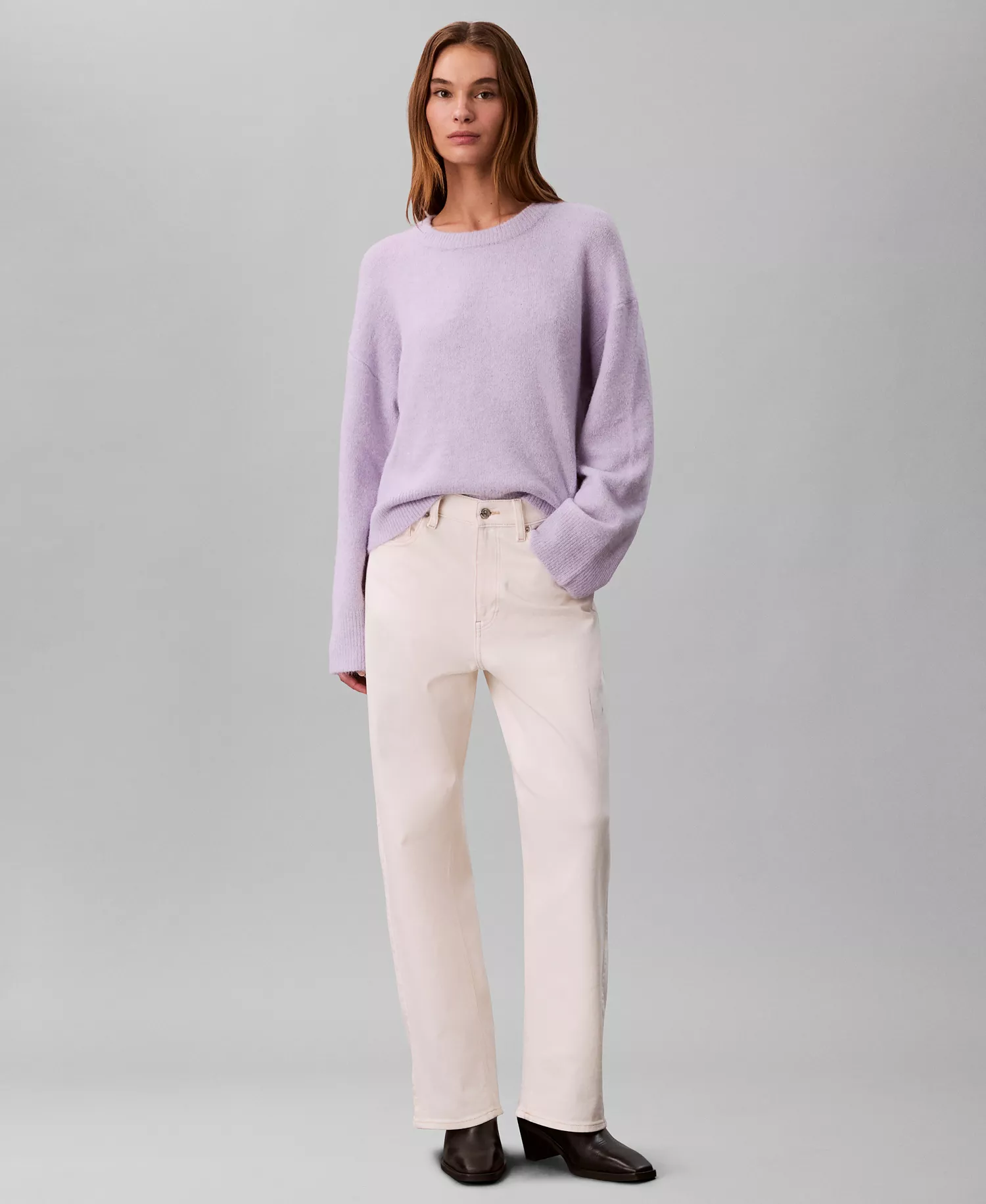 Women's Soft Yarn Sweater - Evening Haze - L