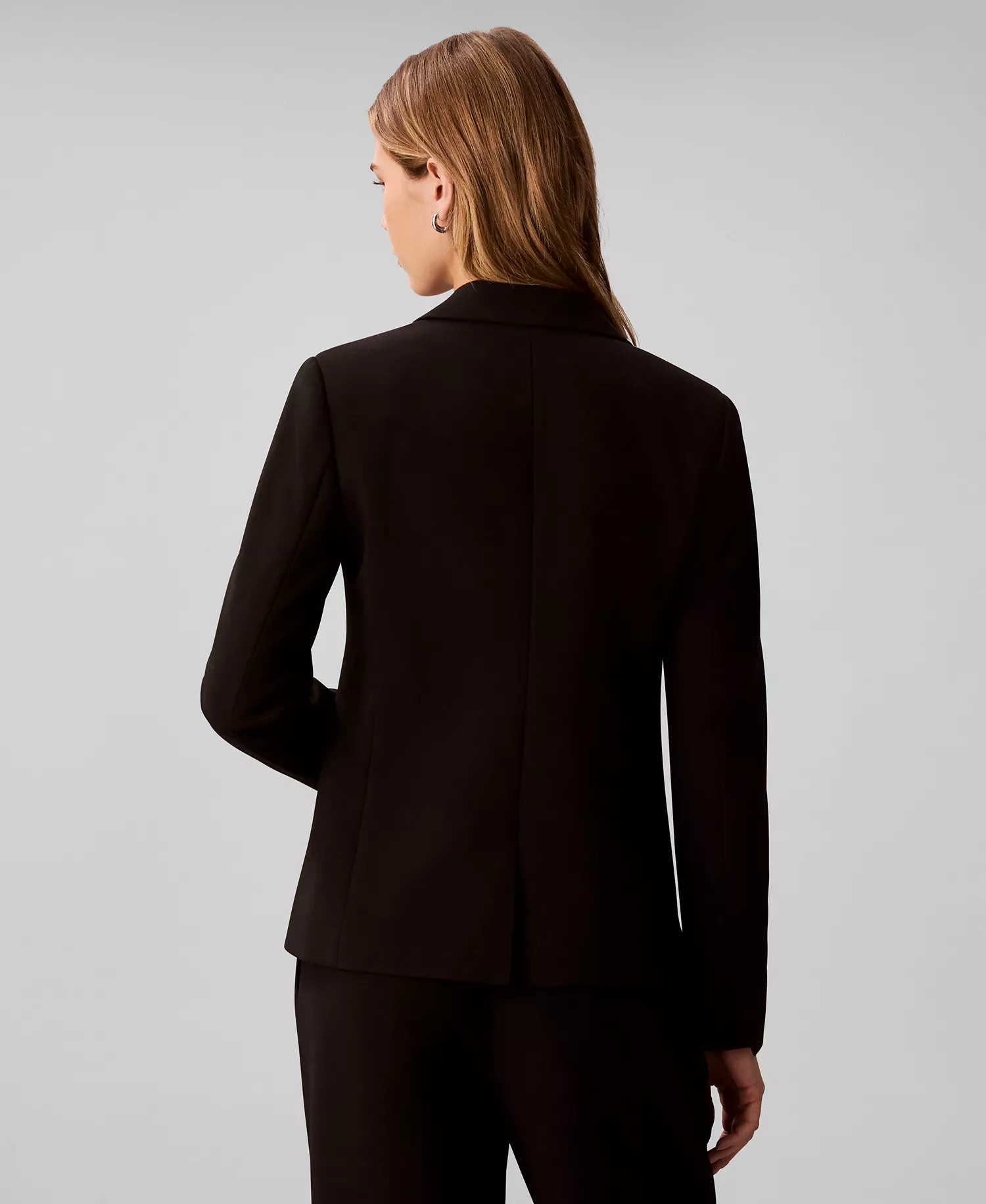 Women's Slim Notch Lapel Blazer - Black - 10