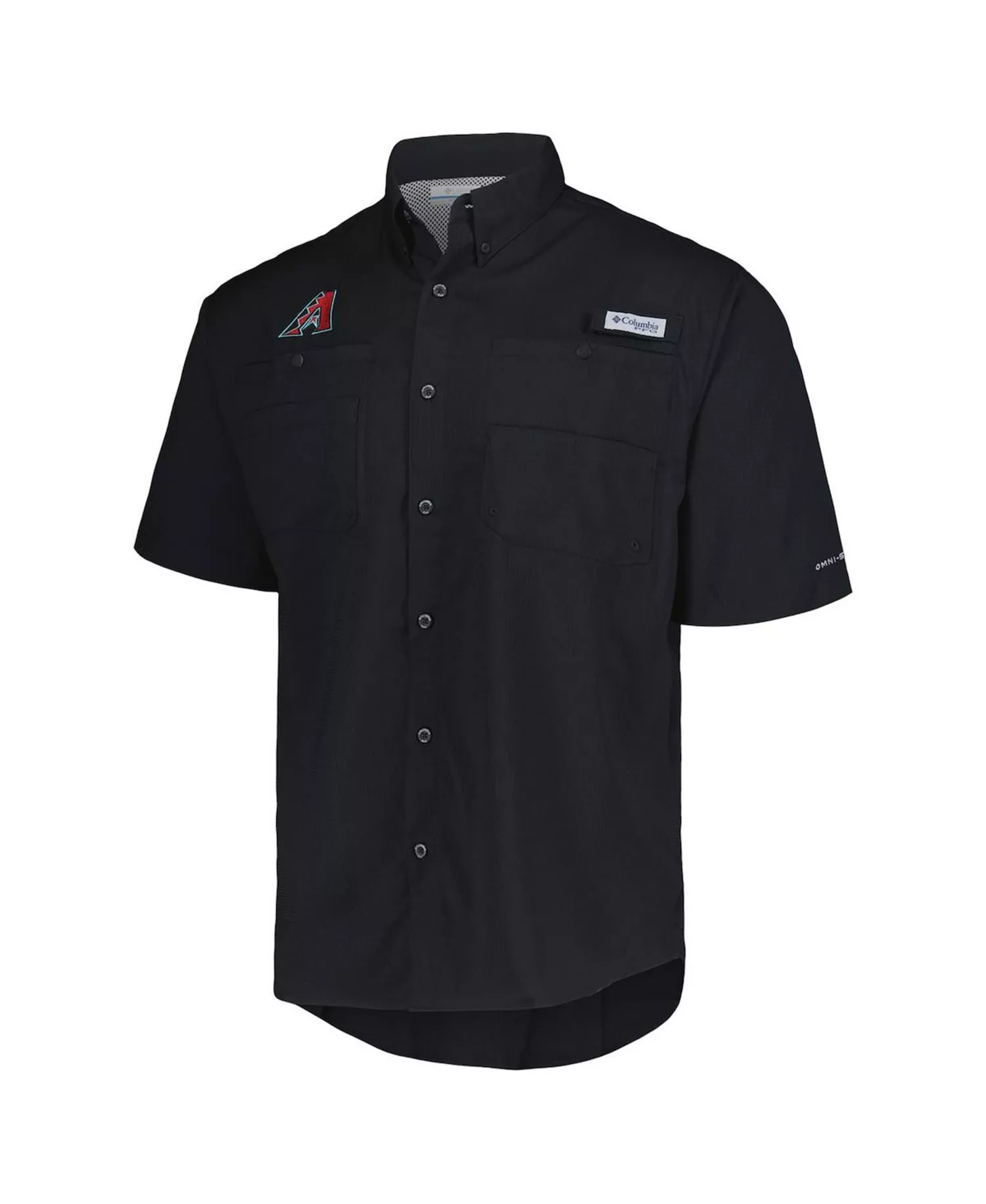Men's Black Arizona Diamondbacks Tamiami Omni-Shade Button-Down Shirt - Black - 2XL