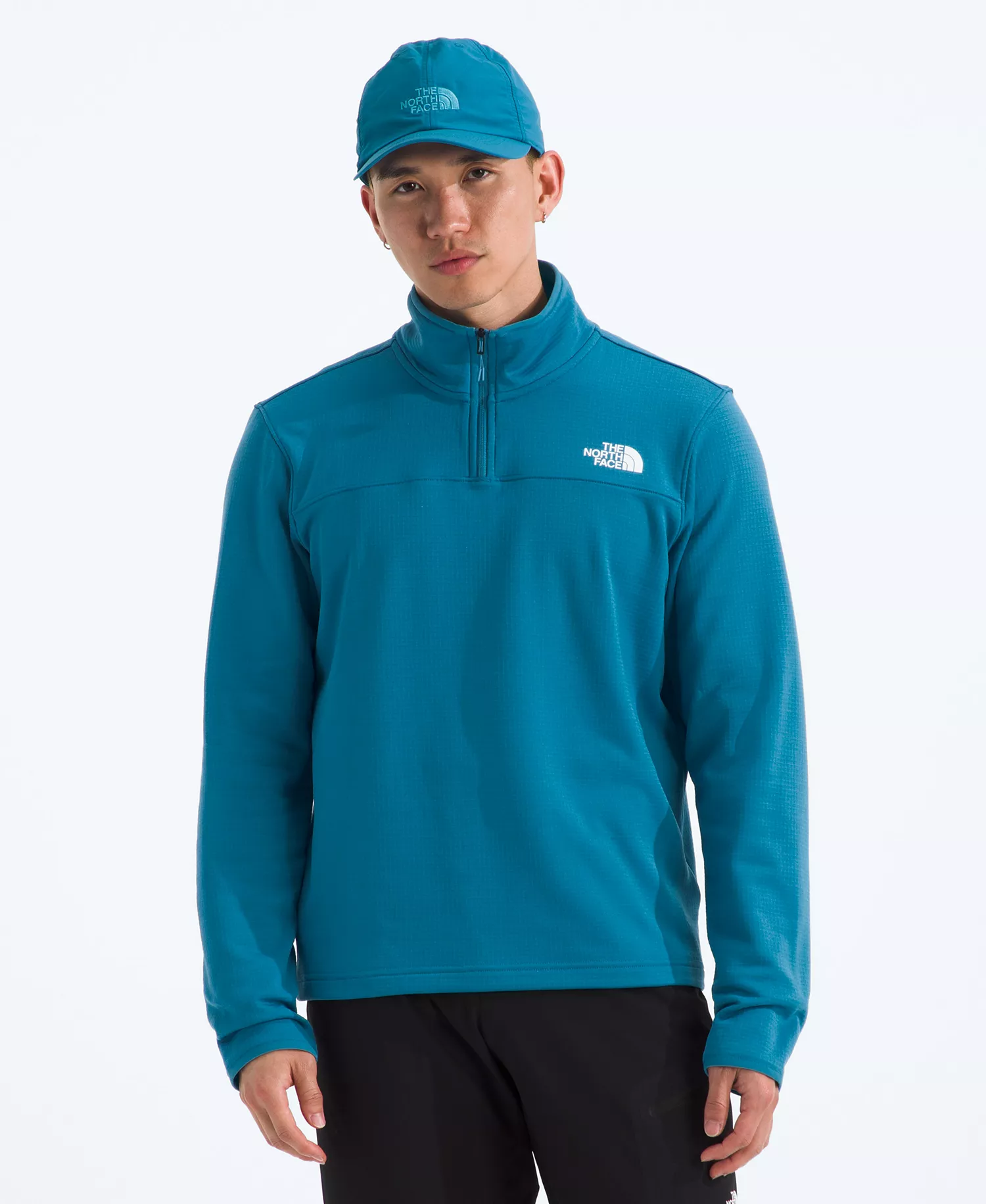 Men's Cedar Trail Grid Quarter-Zip Jacket - Dusk Blue - 2XL