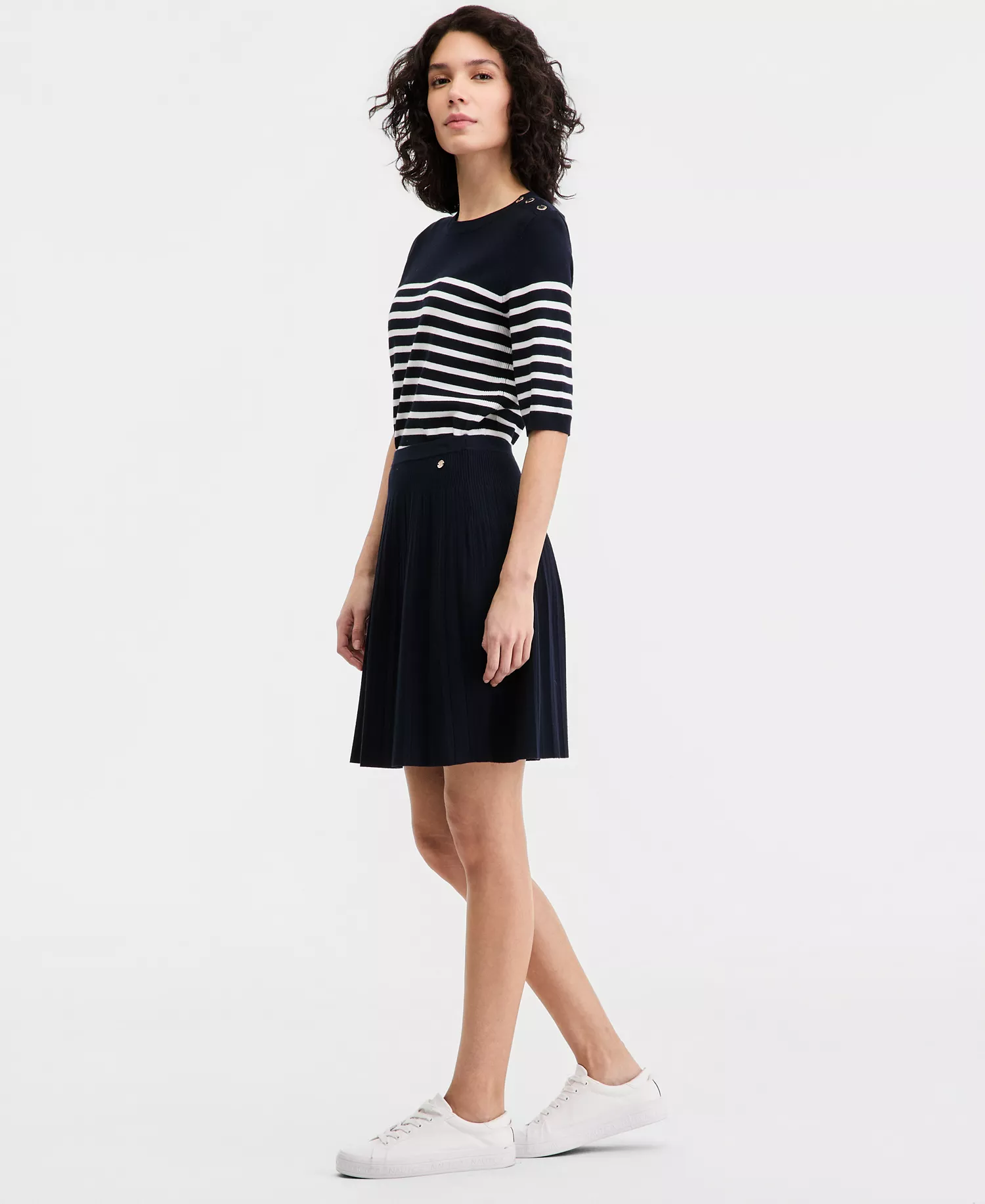 Jeans Women's Pleated Sweater Skirt - Night Sky - L