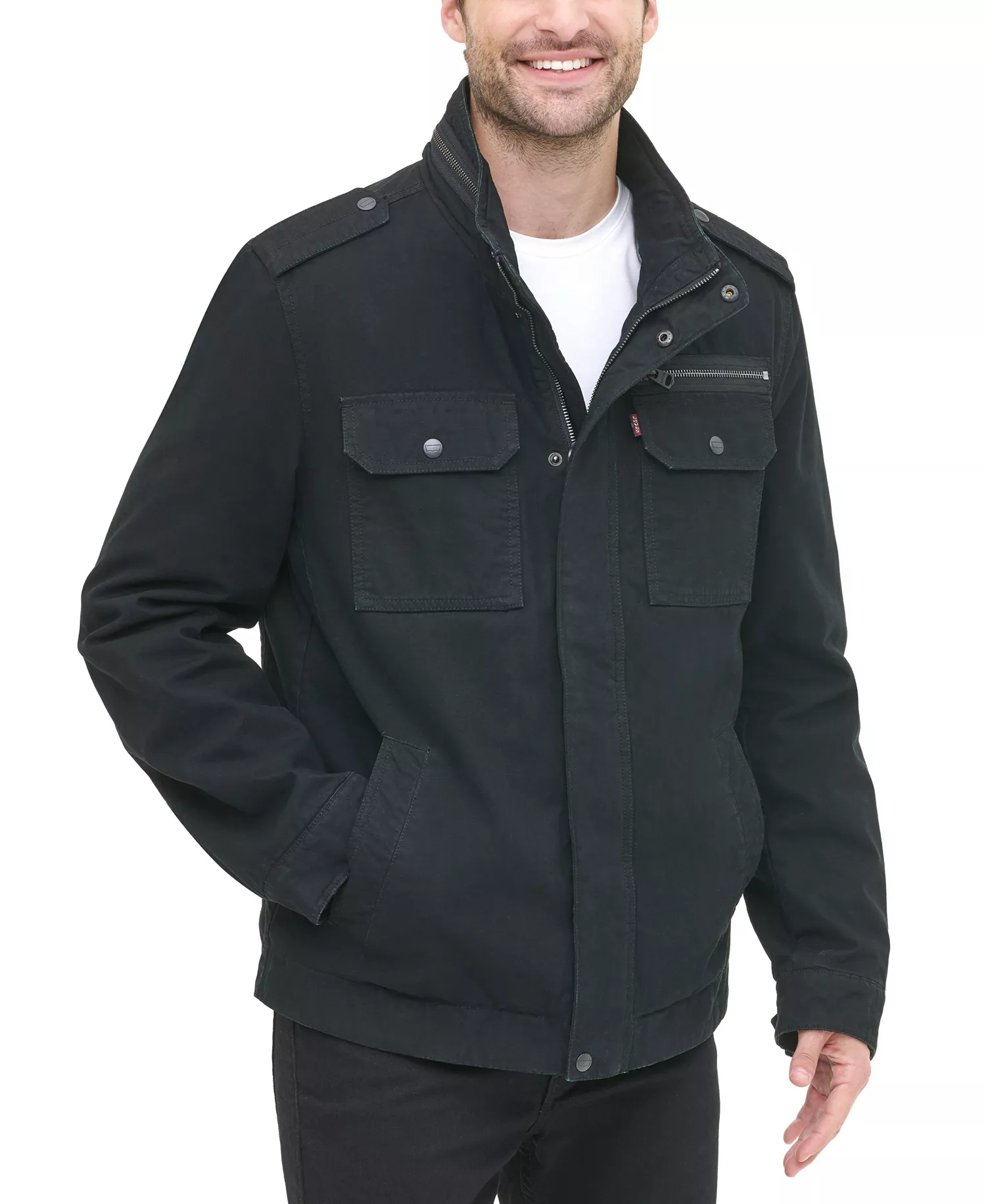 Men's Field Jacket - Black - 2XL