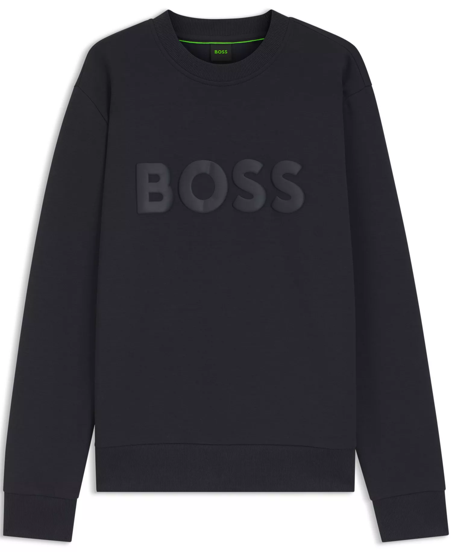 Men's Stretch-Cotton Tonal Logo Sweatshirt - Dark Blue - 2XL