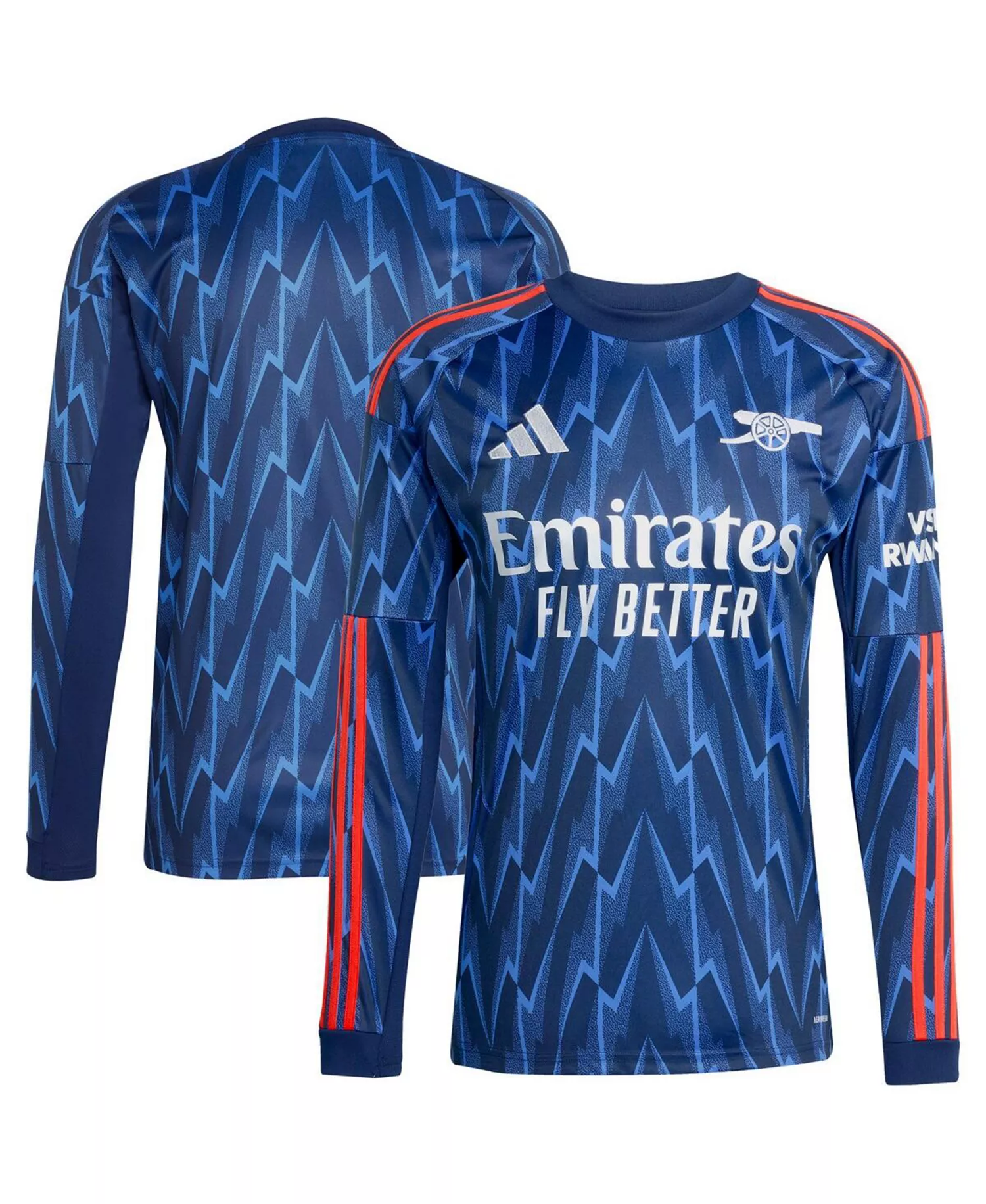 Men's Blue Arsenal 2025/26 Away Replica Long Sleeve Jersey - Blue - M