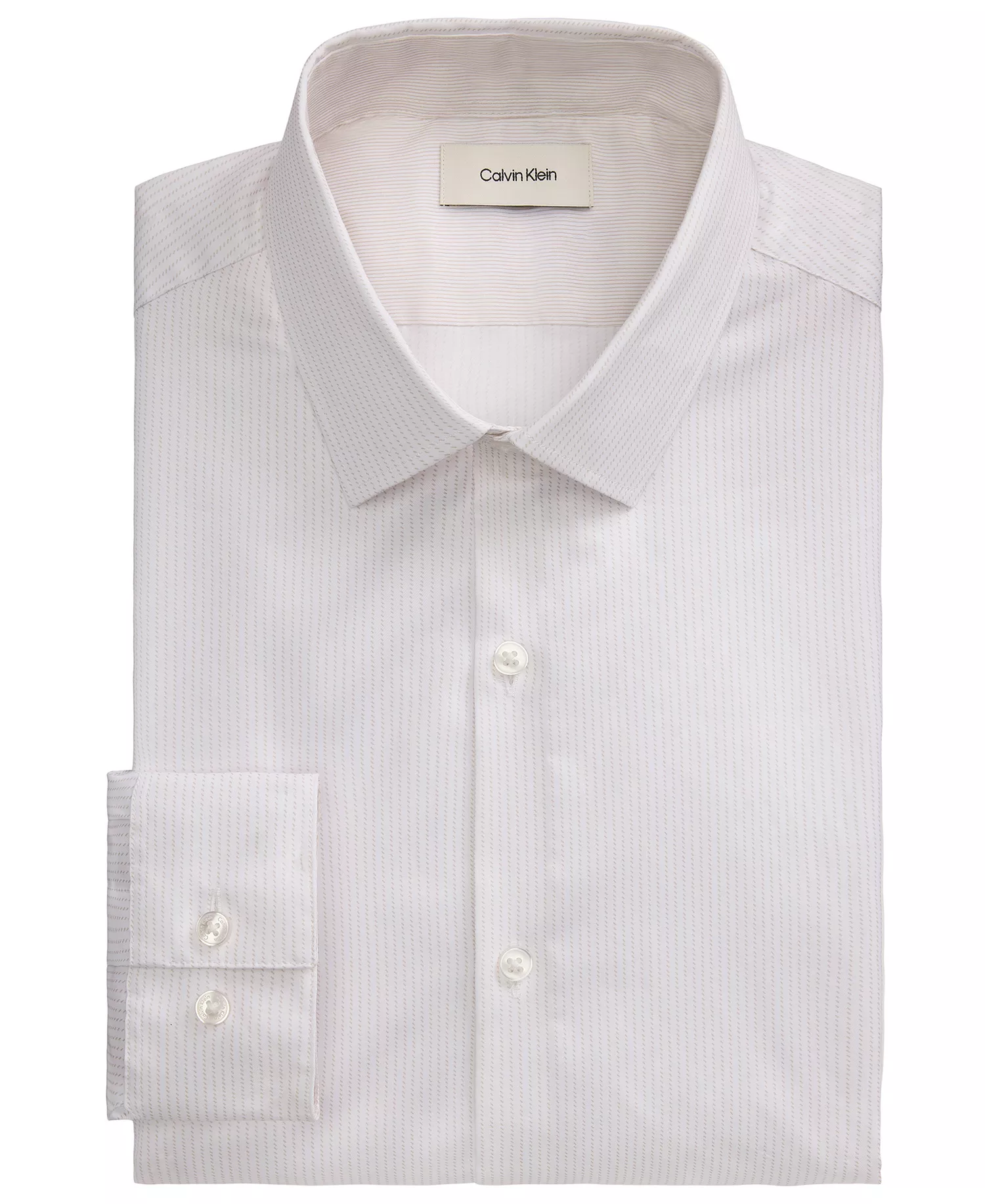 Men's Kinetic Stretch Spread Collar Dress Shirt - Oat - 14-14.5 32-33