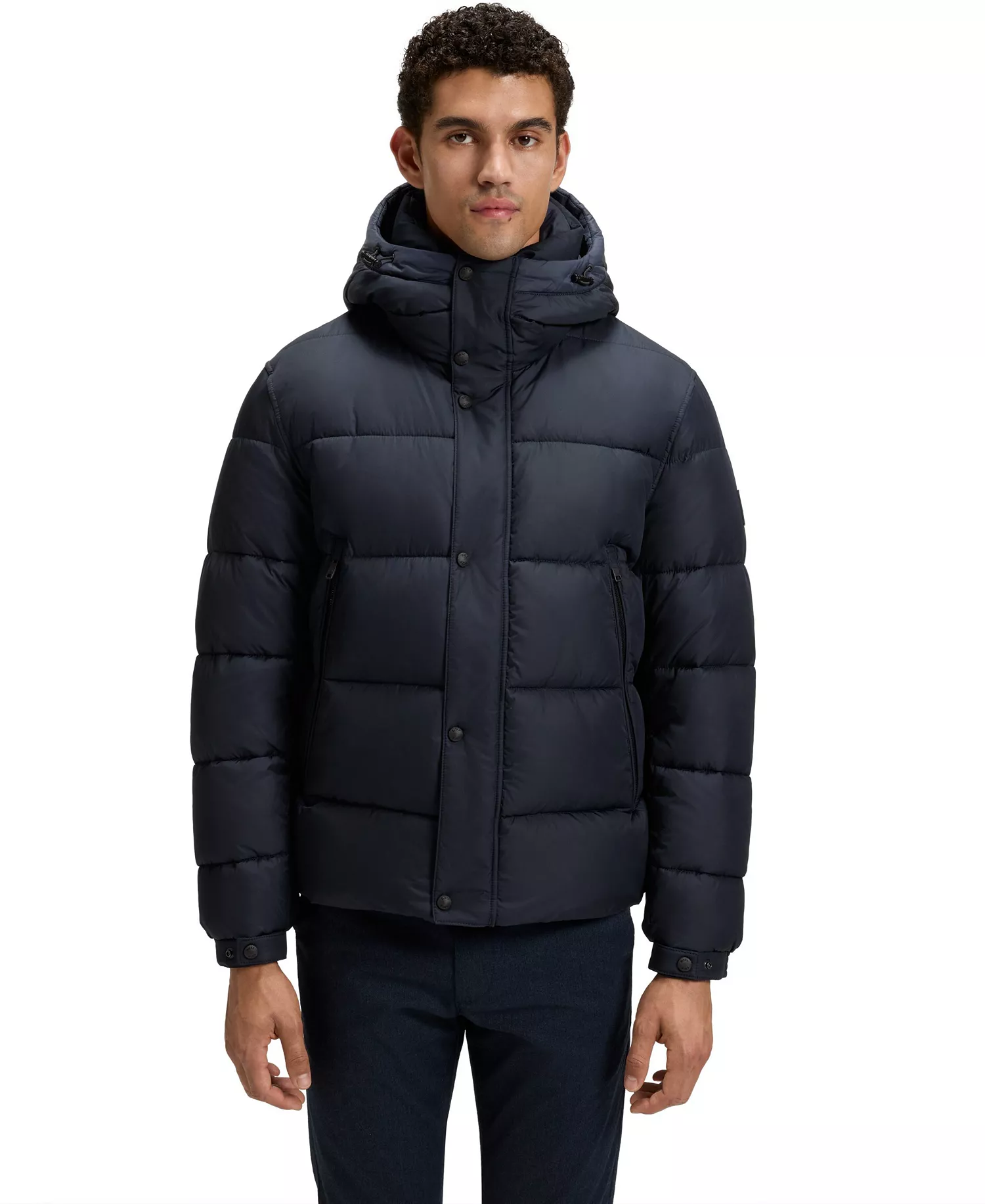 Men's Regular-Fit Water-Repellent Puffer Jacket - Dark Blue - 46R
