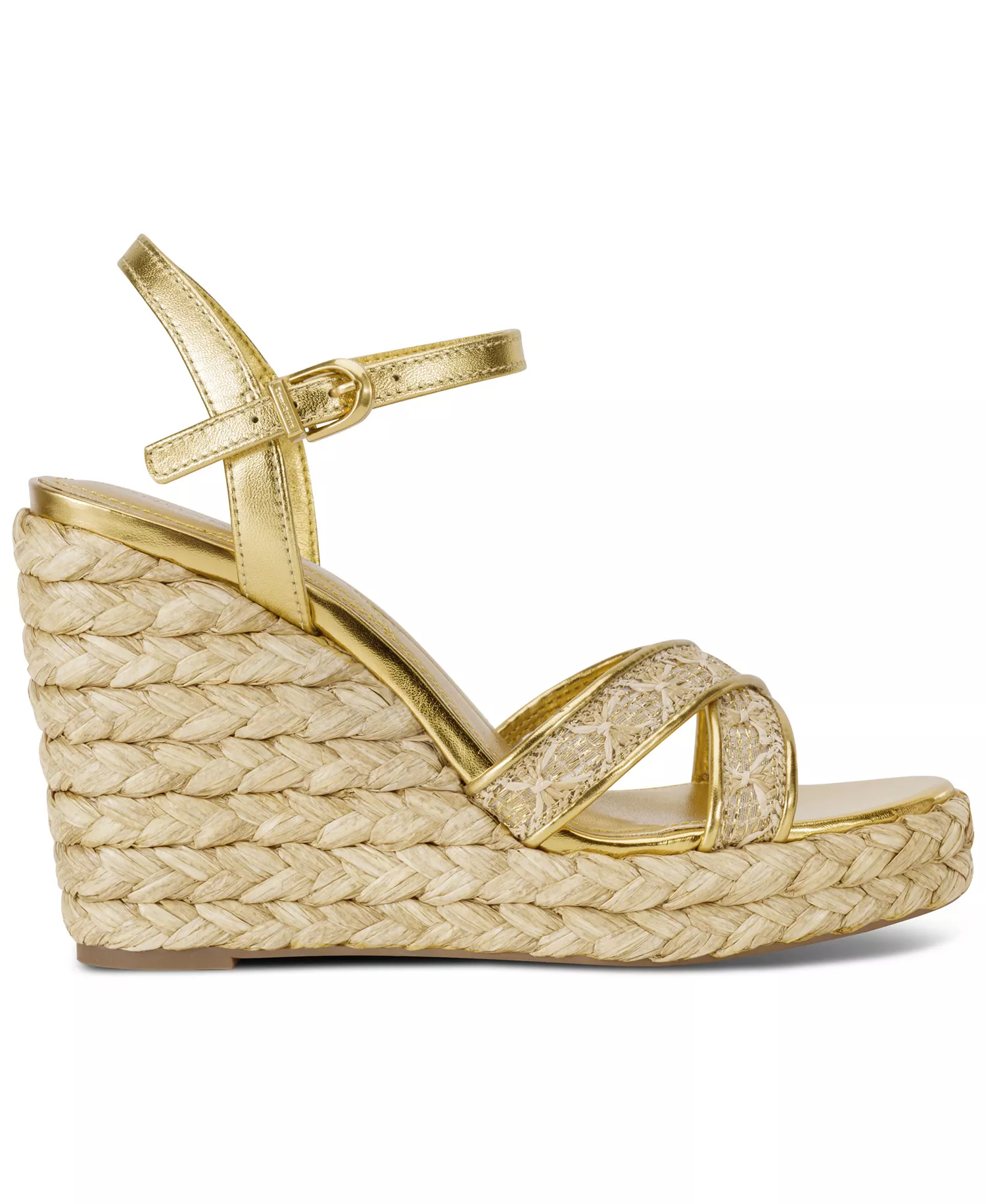 Women's Yalinda Ankle Strap Sandals - Tan, Gold - 7.5M