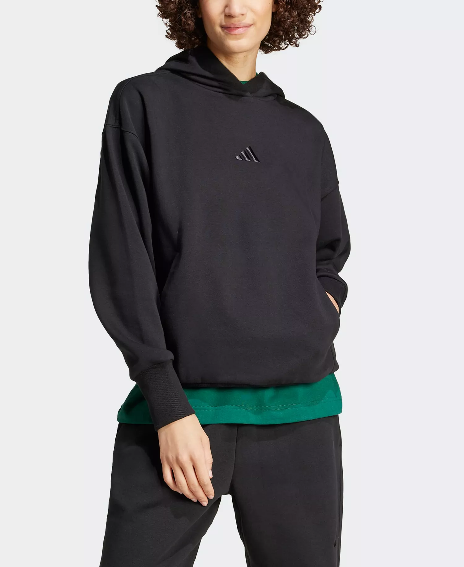 Women's All SZN Fleece Boyfriend Hoodie - Black - 2XL