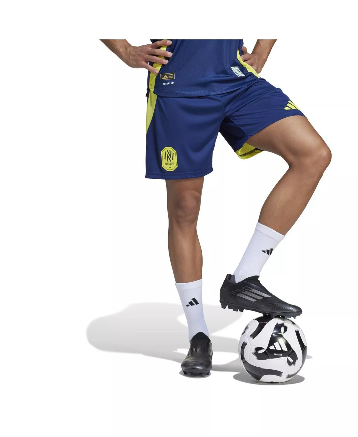 Men's Navy Nashville SC Away 2025 The Heart of Nashville Kit Authentic Shorts - Navy - 2XL