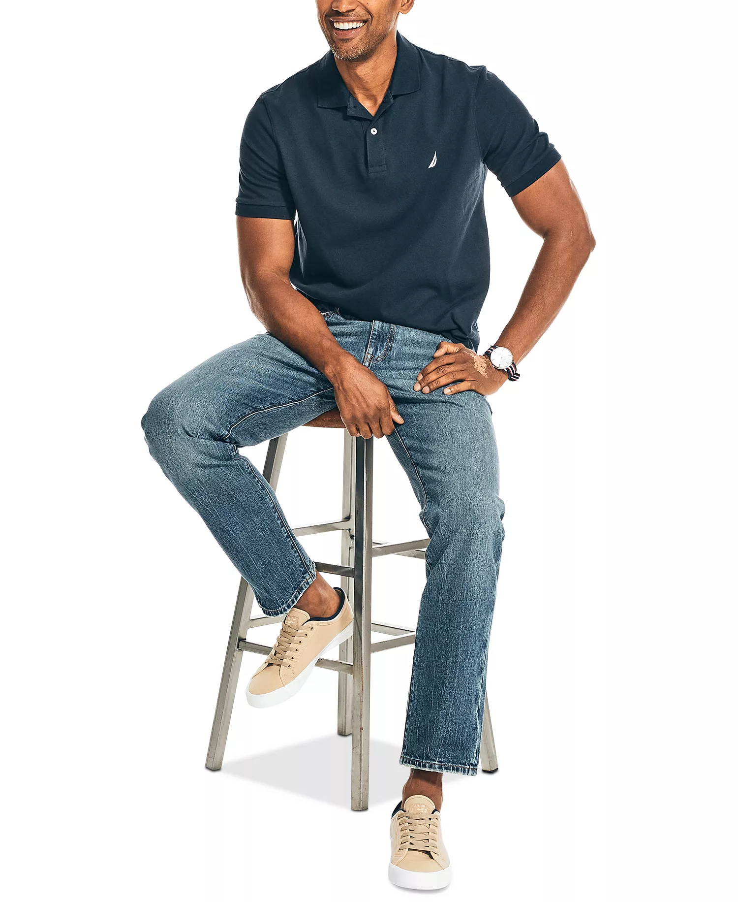 Men's Vintage Straight-Fit Stretch Denim 5-Pocket Jeans - Botany Bay - 30x30