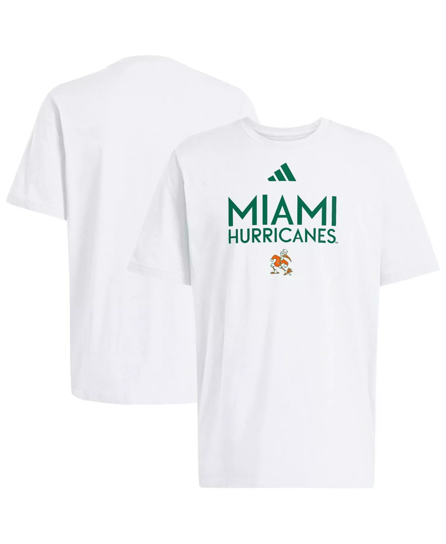 Men's White Miami Hurricanes Locker Wordmark T-Shirt - White - 2XL